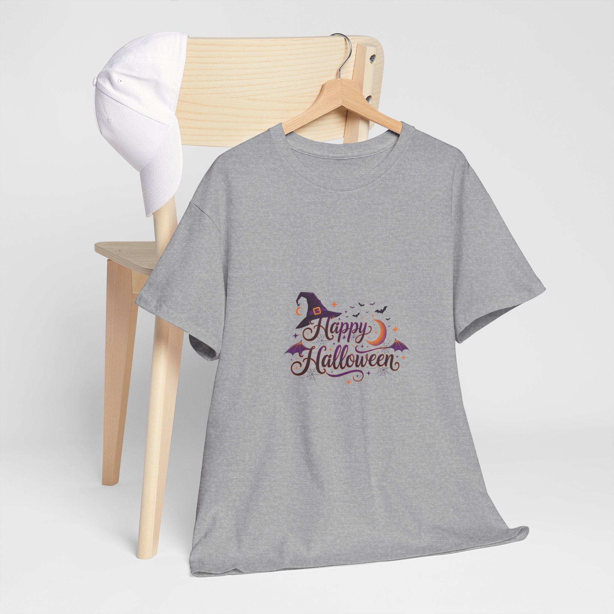 Halloween Witch Tee | Cute Moon & Hat Graphic Shirt | Unisex DTG