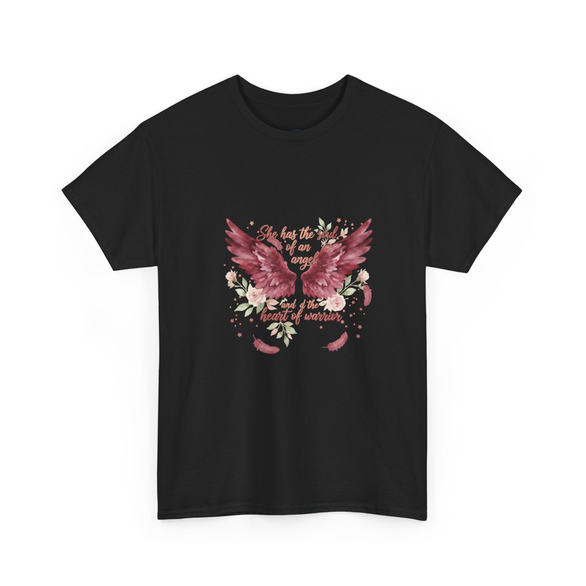 Phoenix Floral Tee | Pink Rising Phoenix & Roses Graphic | Women's DTG T-Shirt