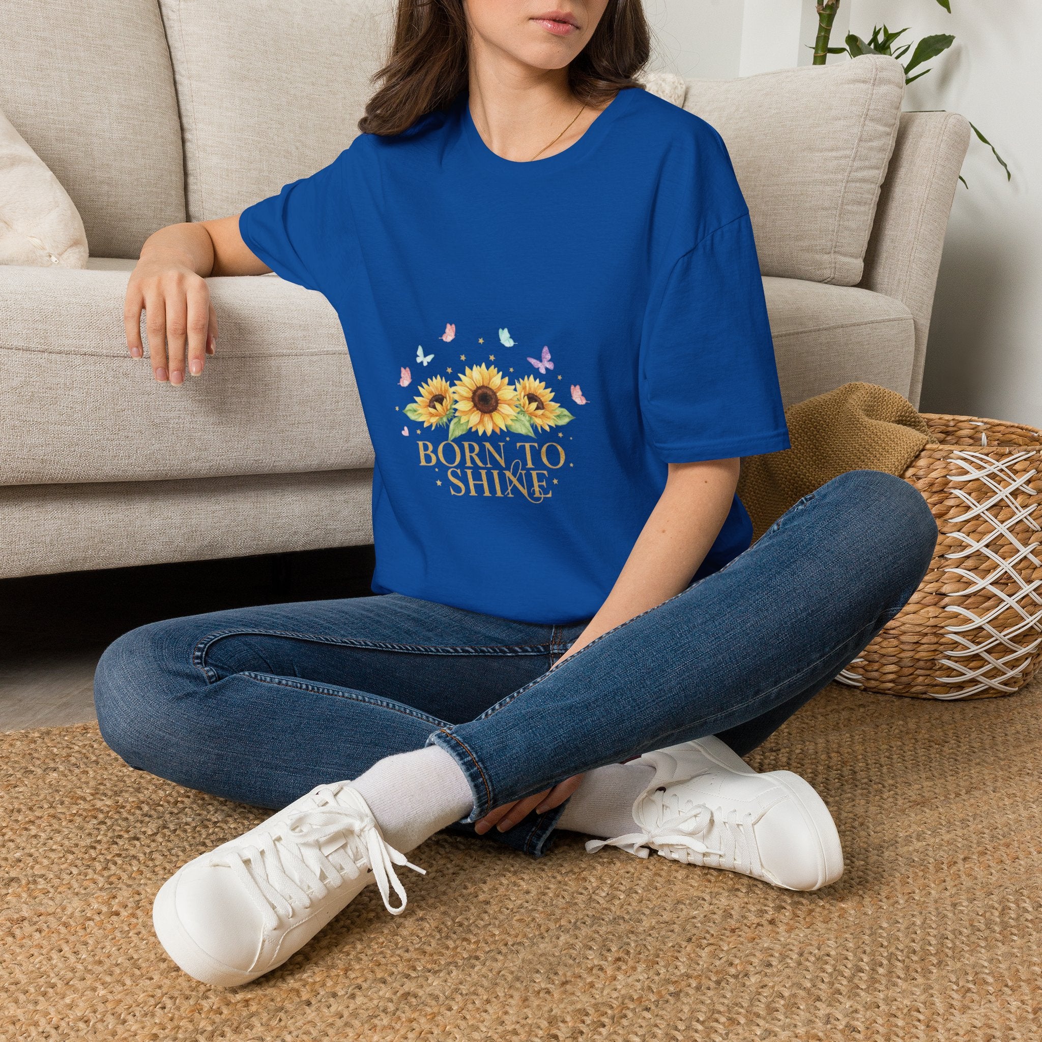 Women's Sunflower "Born to Shine" T-Shirt