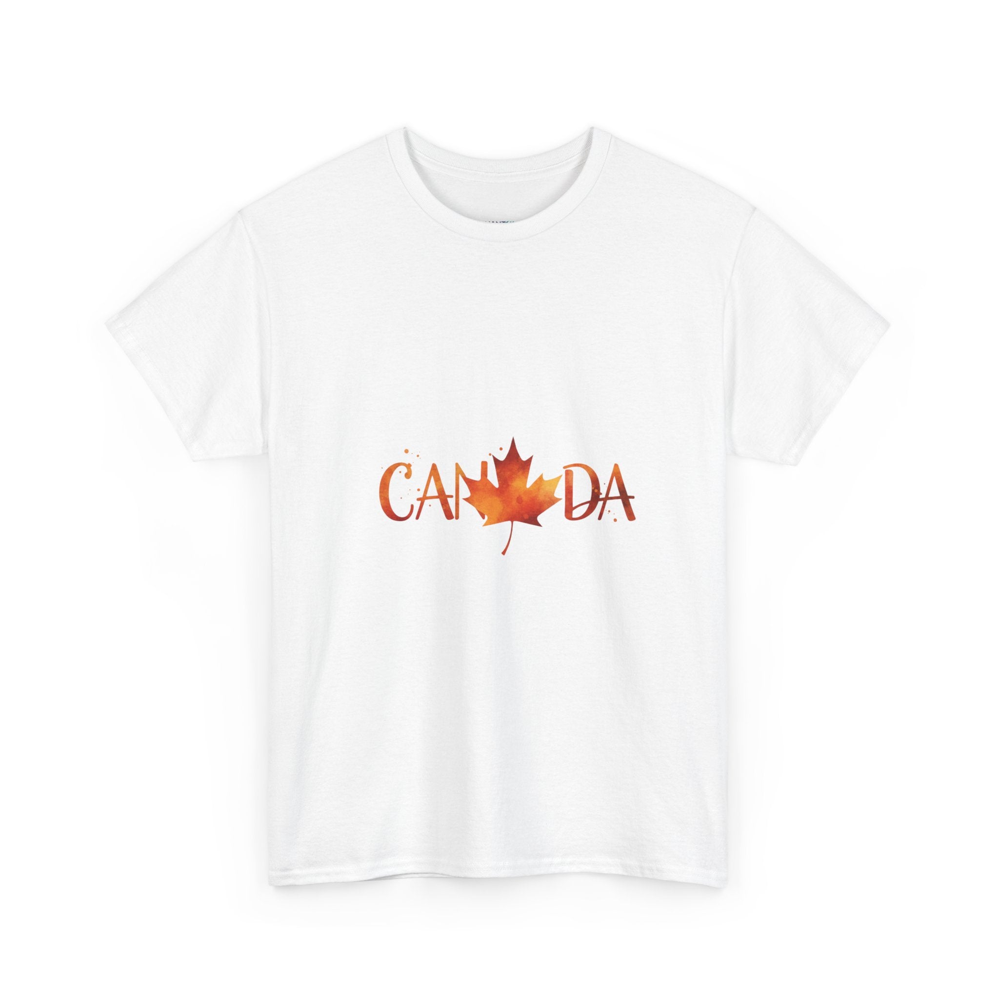 Canada Maple Leaf Unisex T-Shirt — Autumn Watercolour Graphic Tee | DTG Print