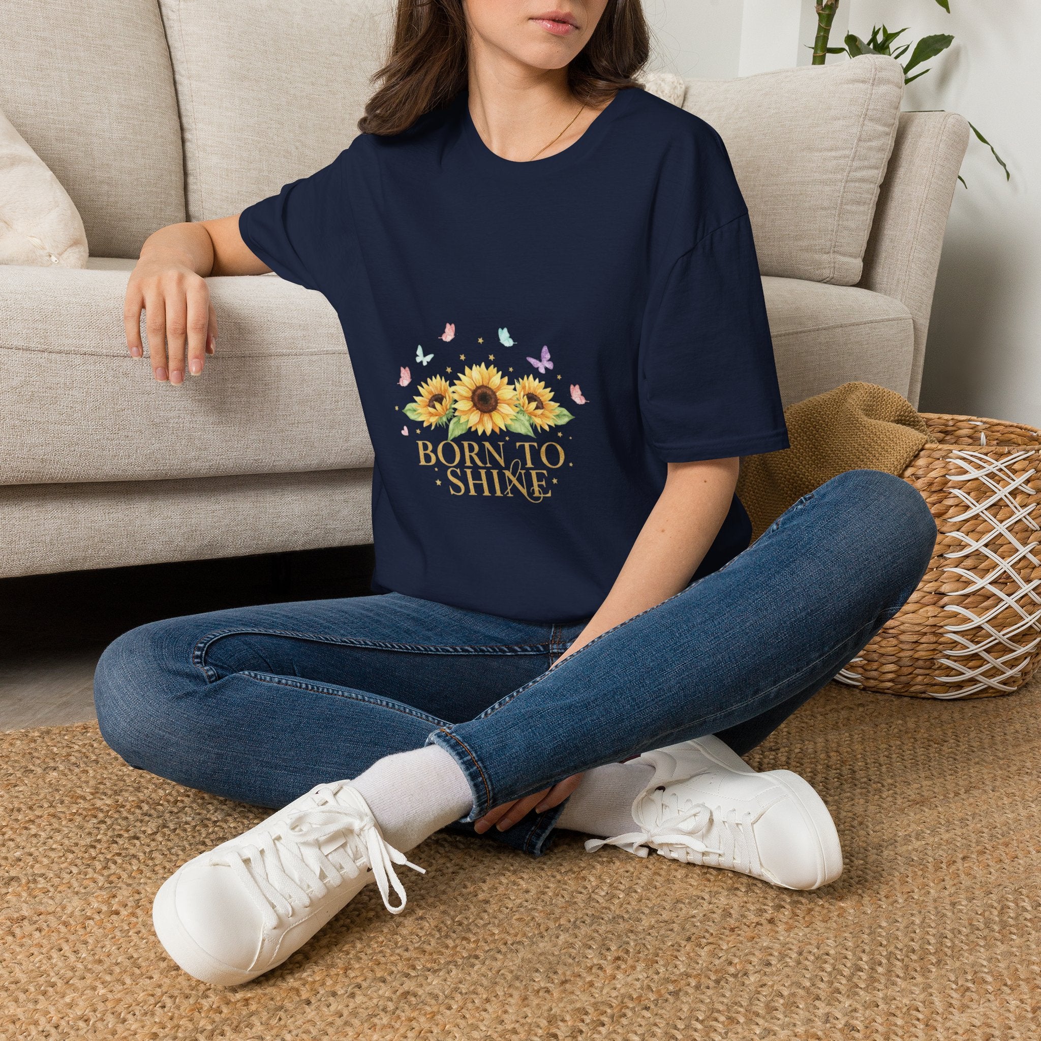 Women's Sunflower "Born to Shine" T-Shirt