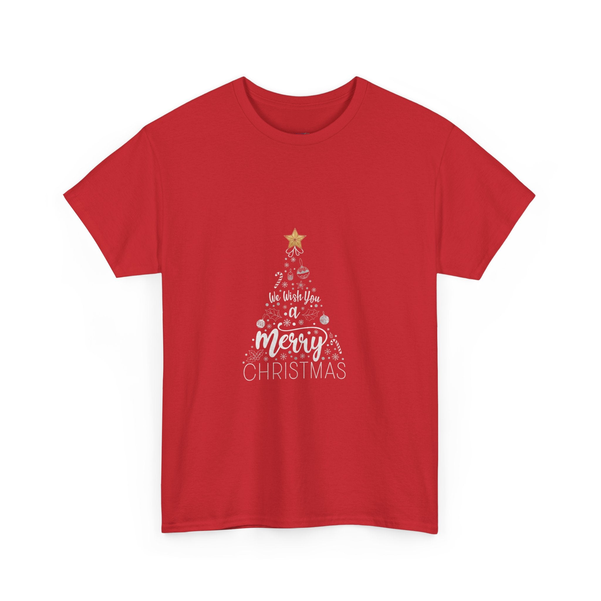 Christmas Tree Tee | "Merry Christmas" Holiday Graphic Shirt | Unisex DTG