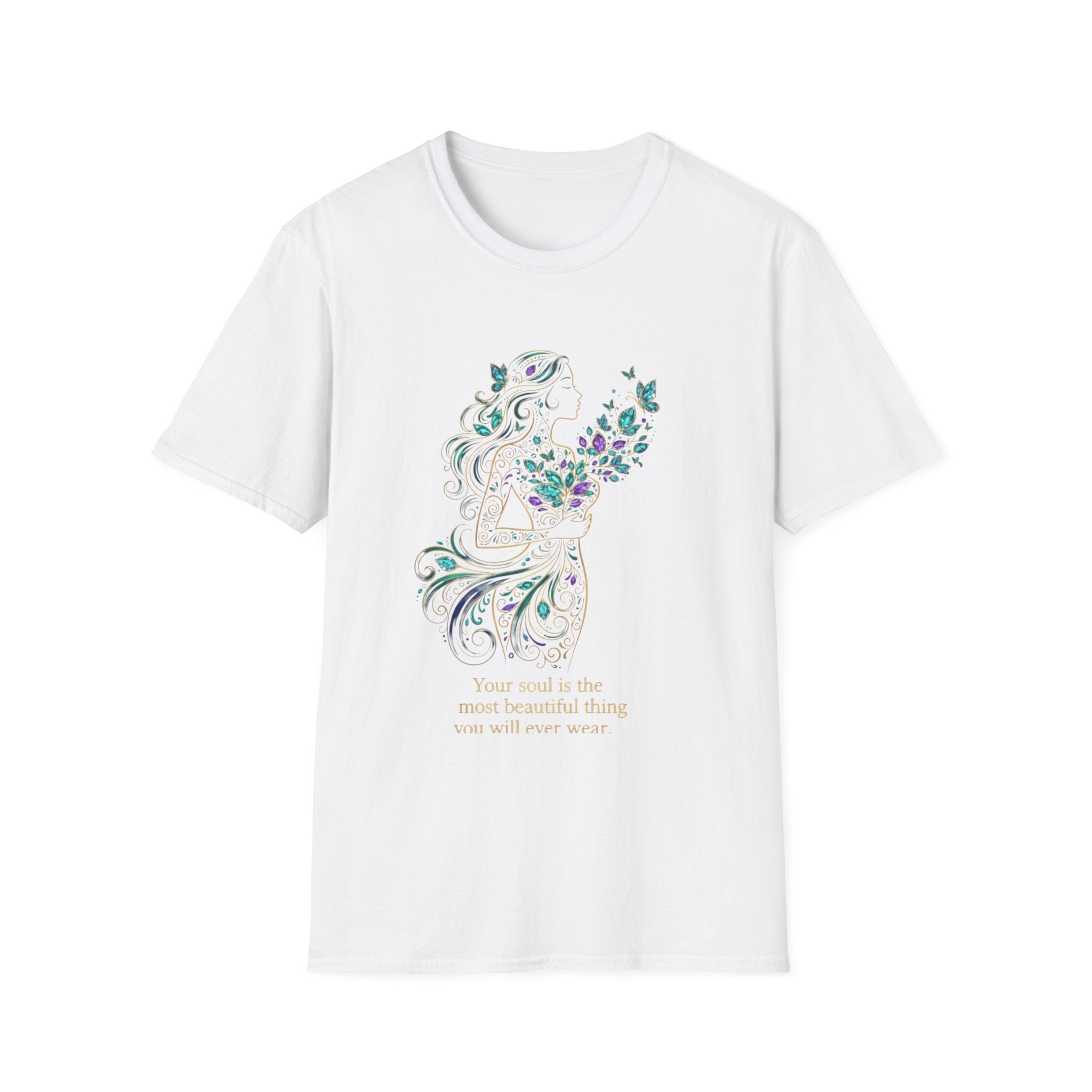 Floral Guitar Tee | DTG Printed Women's Graphic T-Shirt | Soul Quote Tee