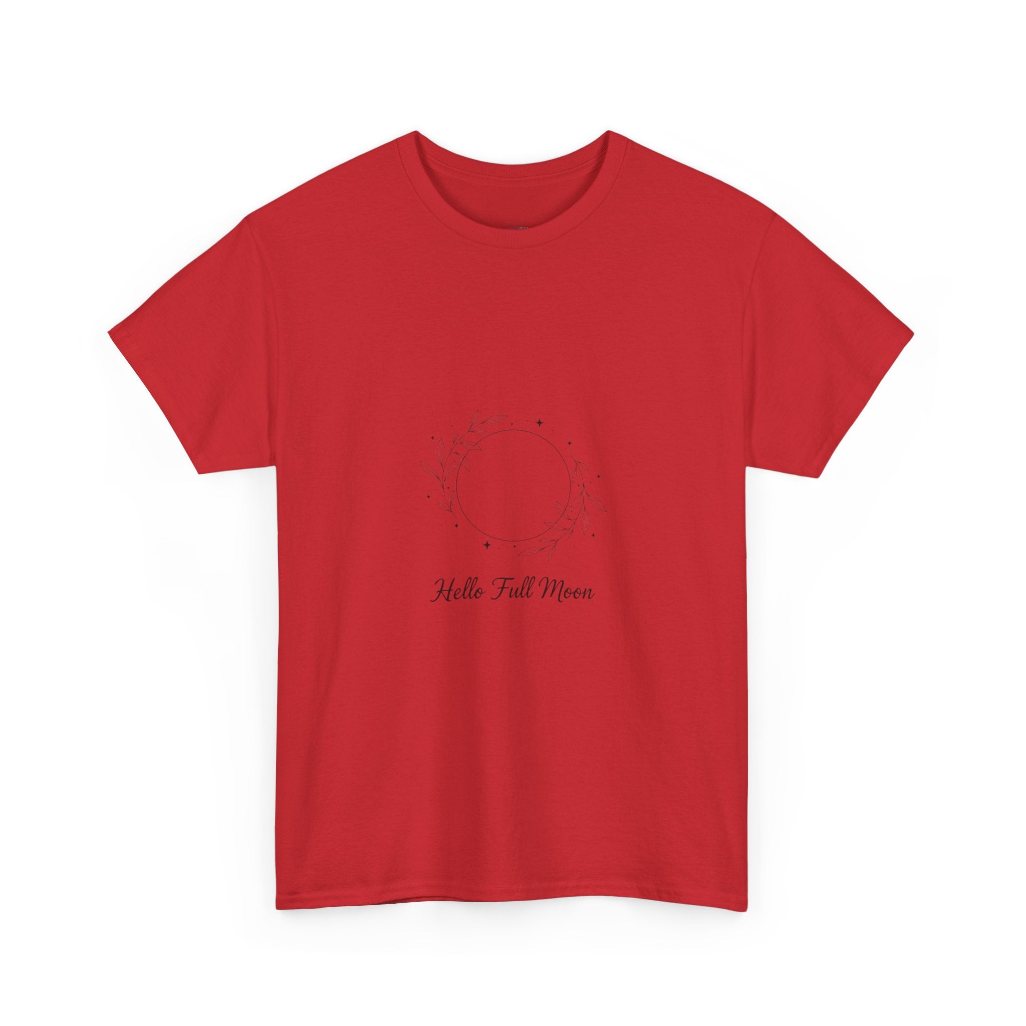 Hello Full Moon Celestial Unisex DTG T-Shirt