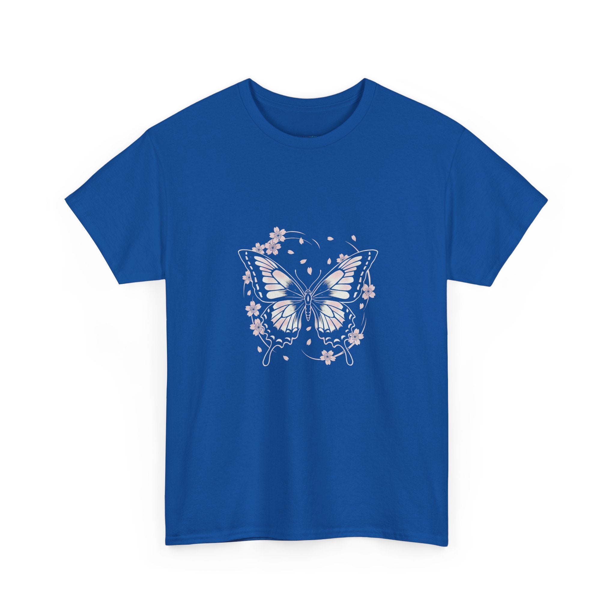 Butterfly Floral Tee — Women's Pastel Graphic T-Shirt