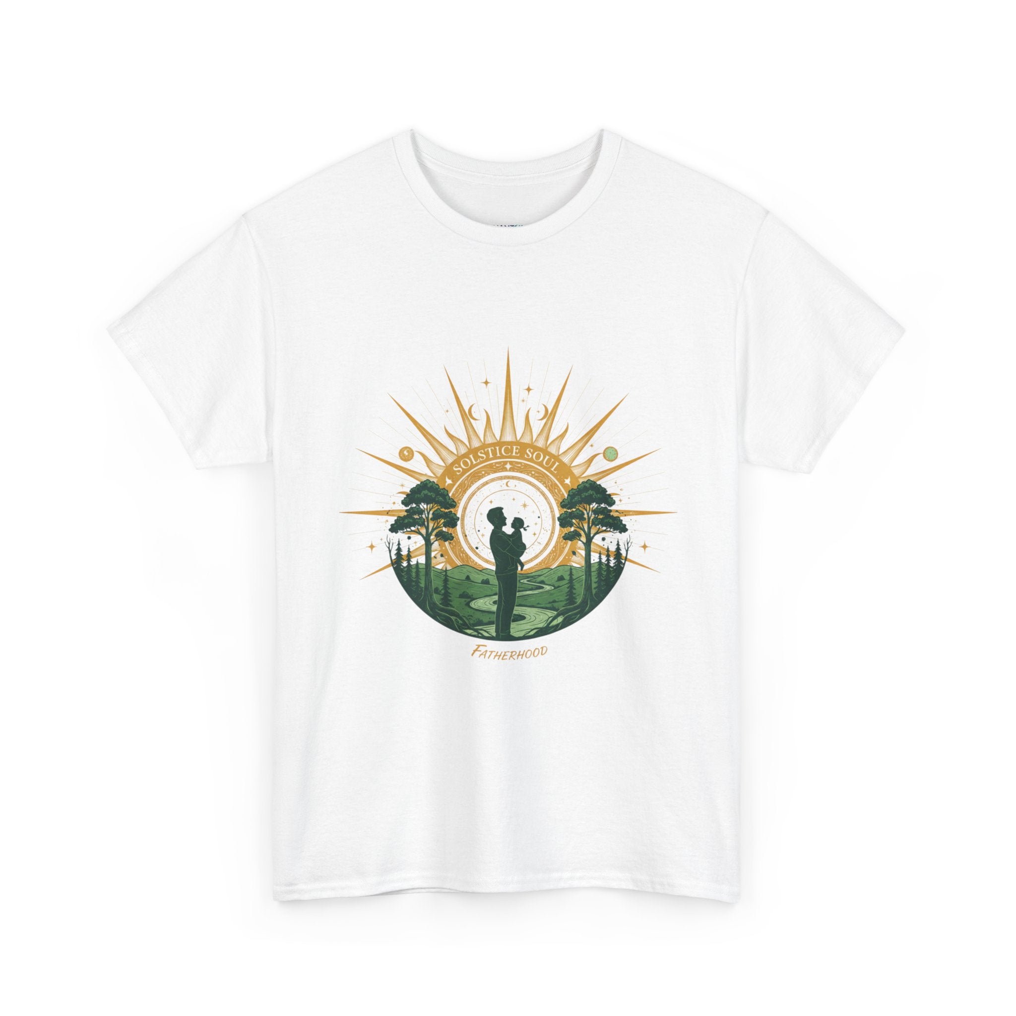 Sunrise Couple Men's T-Shirt — Romantic Silhouette Graphic Tee | DTG Print