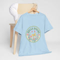Hello Spring Women's Heavy Cotton Tee - Floral Design for Spring Celebrations