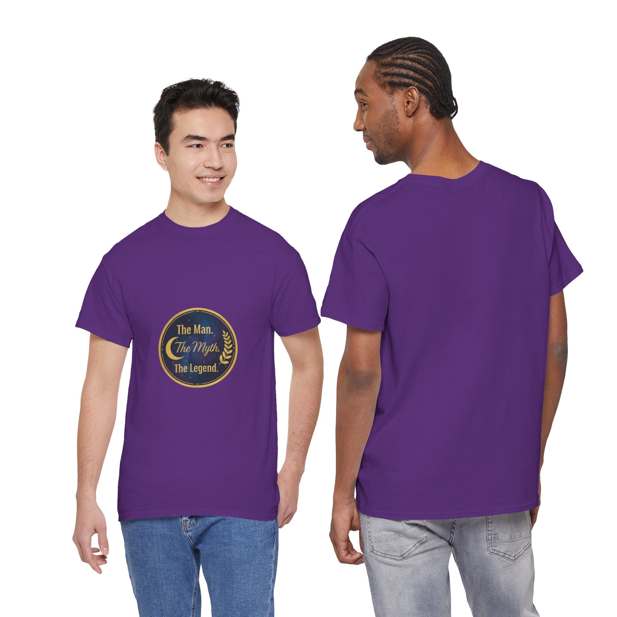 The Man. The Myth. The Legend. Men's T-Shirt — Vintage Badge Graphic Tee | DTG Print