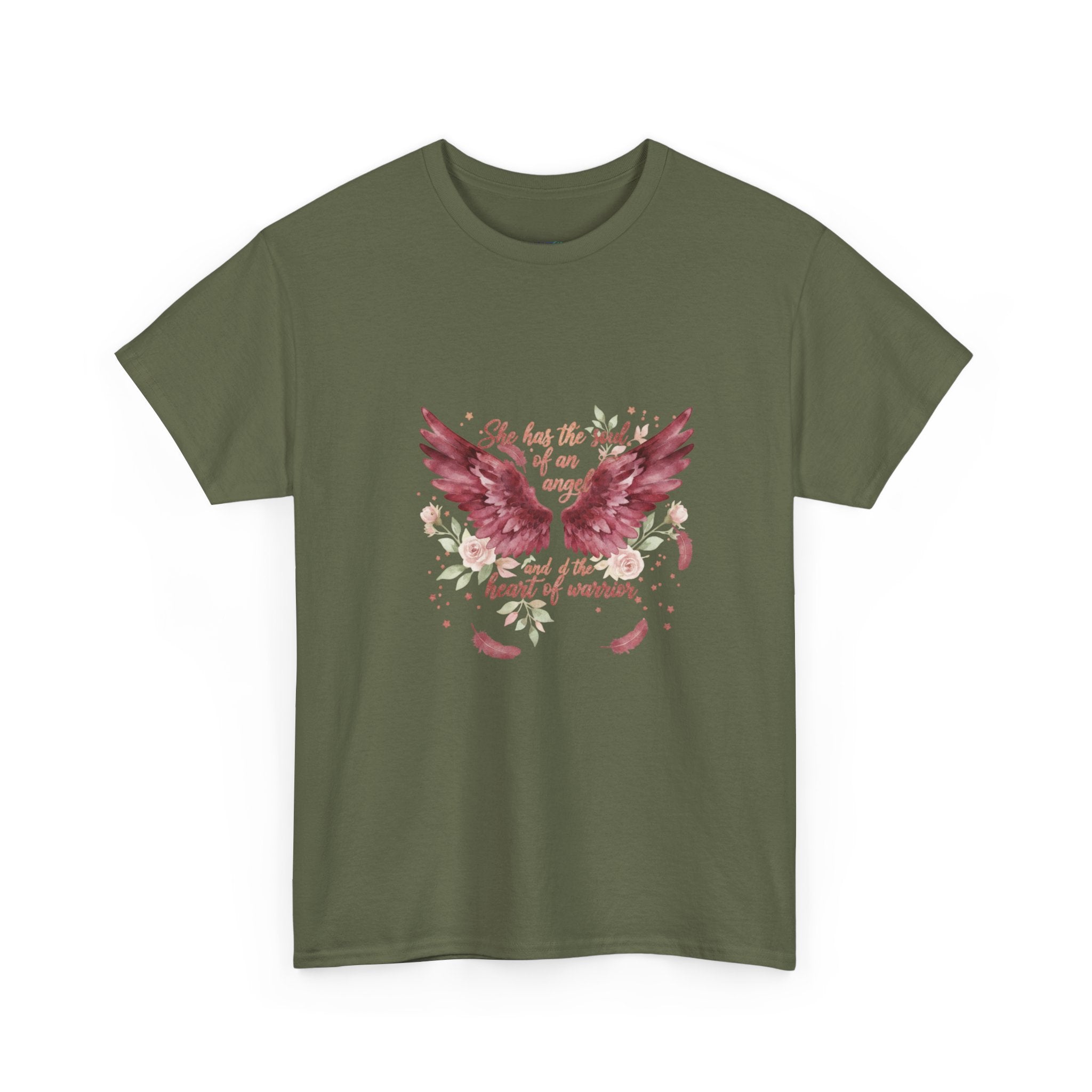 Phoenix Floral Tee | Pink Rising Phoenix & Roses Graphic | Women's DTG T-Shirt