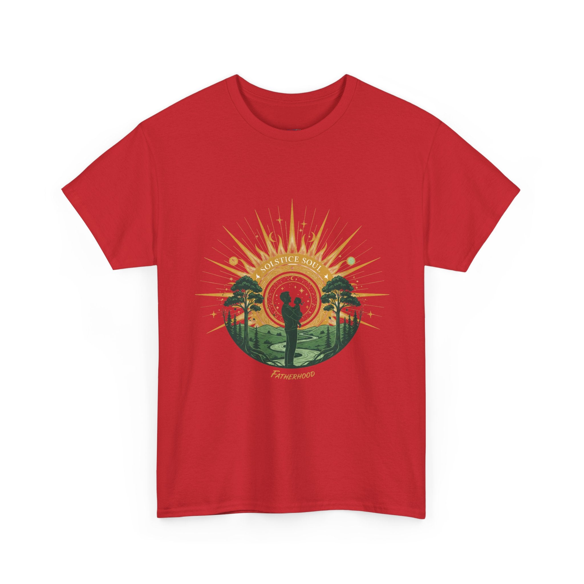 Sunrise Couple Men's T-Shirt — Romantic Silhouette Graphic Tee | DTG Print