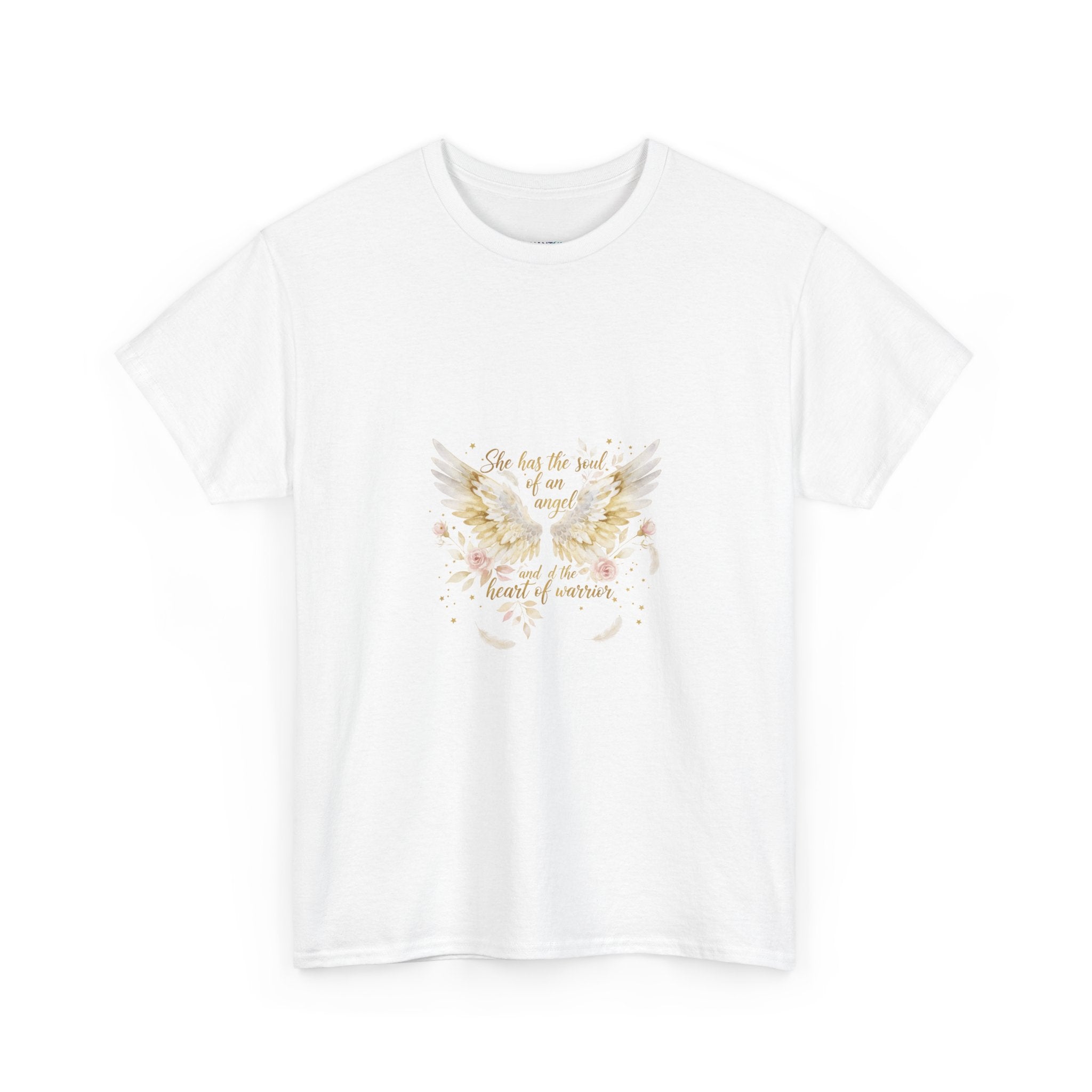 Floral Angel Wings Tee | "May the Lord Bless You" Inspirational Christian Shirt | Women's DTG
