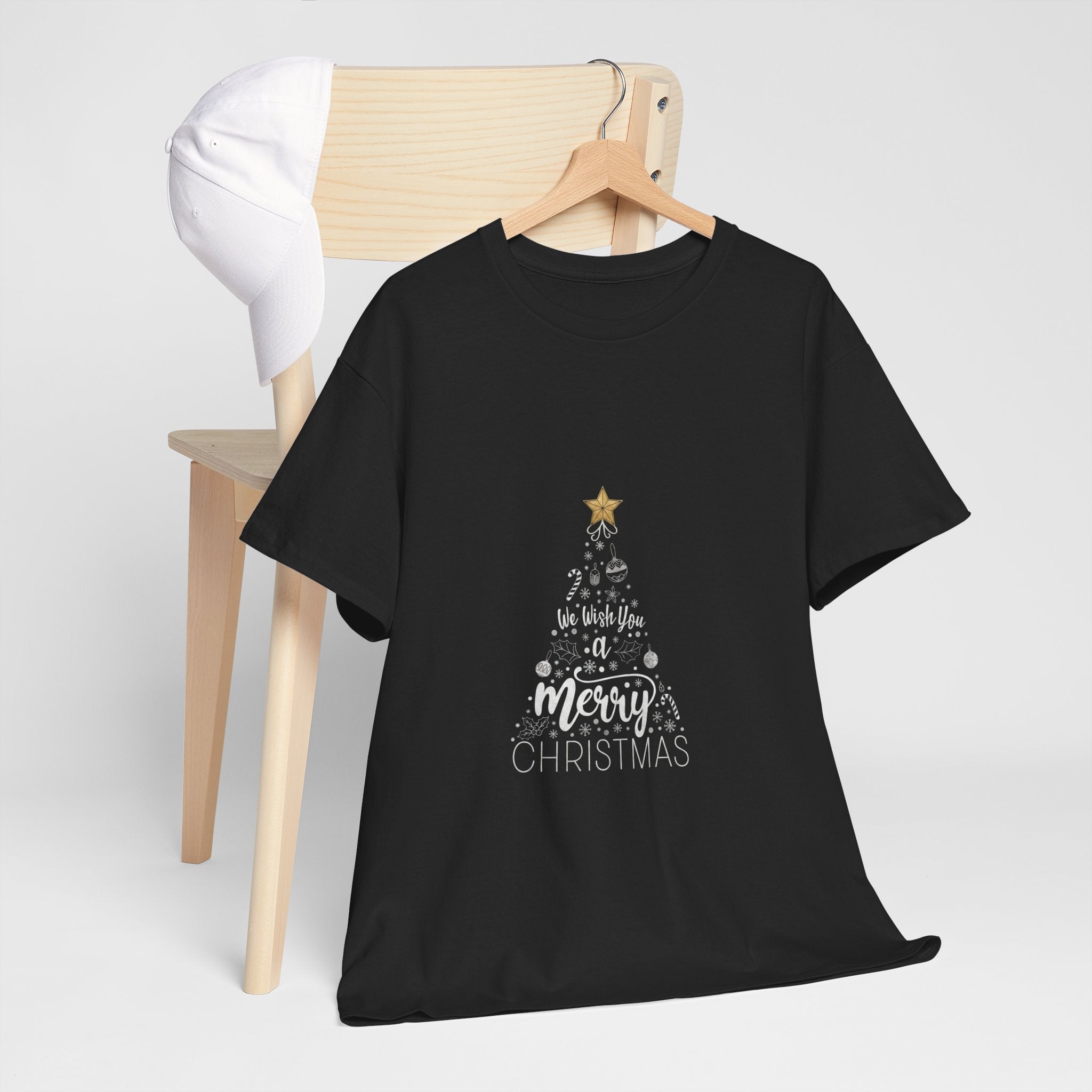 Christmas Tree Tee | "Merry Christmas" Holiday Graphic Shirt | Unisex DTG