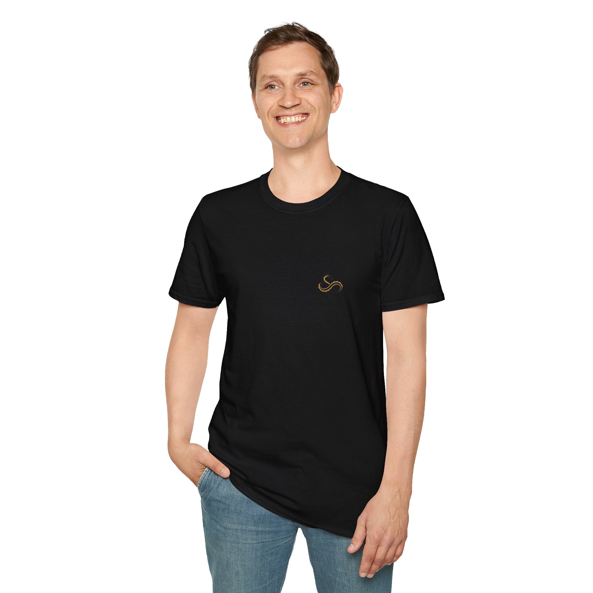 Infinity Dragon Men's Graphic T-Shirt | DTG-Printed 'Always Be Yourself or Always Be a Dragon' Tee