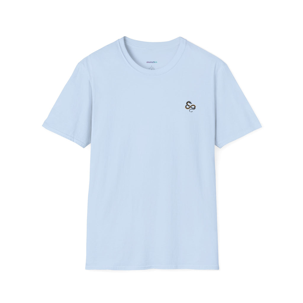 Men's Dragon Back Print Graphic T-Shirt | DTG-Printed Cotton Tee