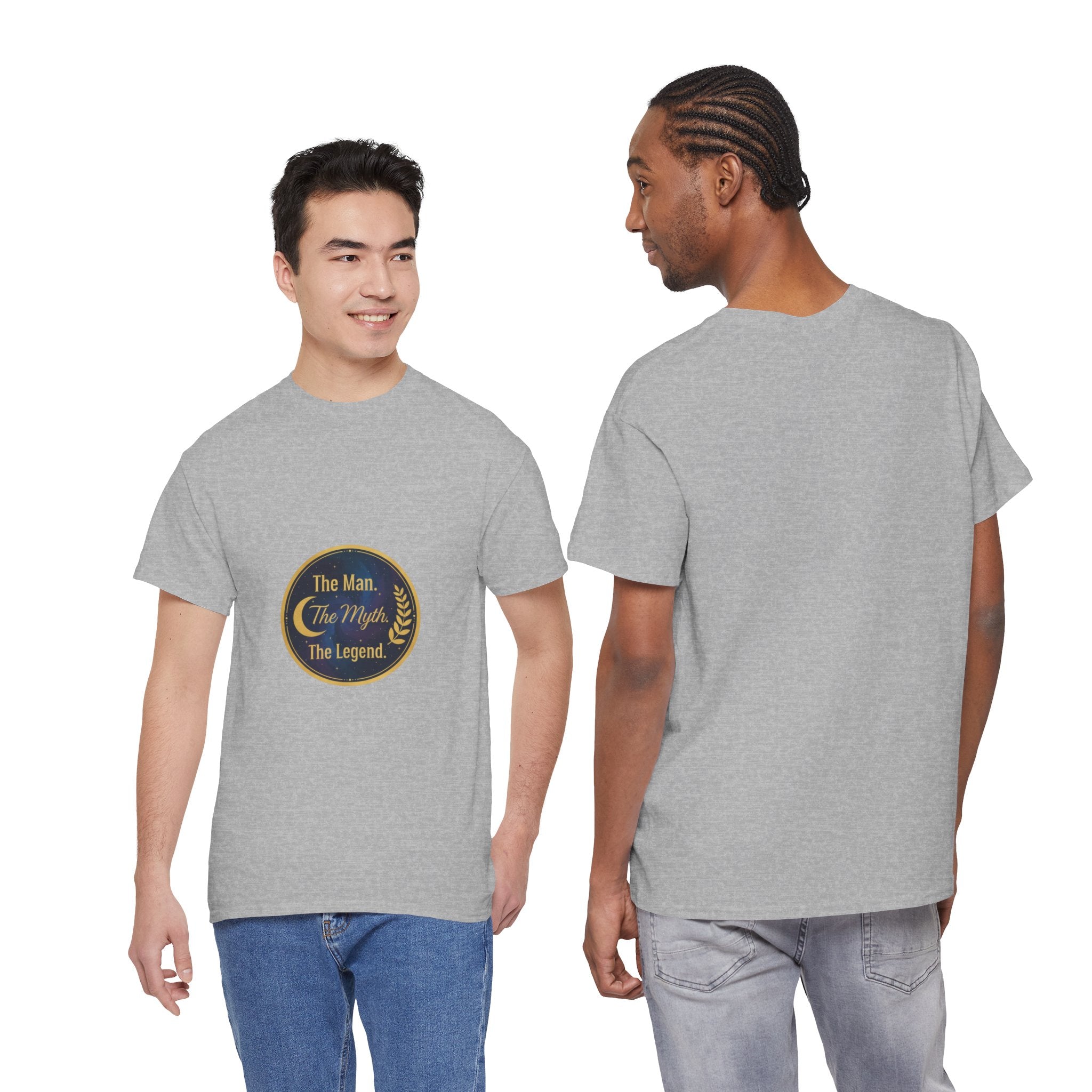 The Man. The Myth. The Legend. Men's T-Shirt — Vintage Badge Graphic Tee | DTG Print
