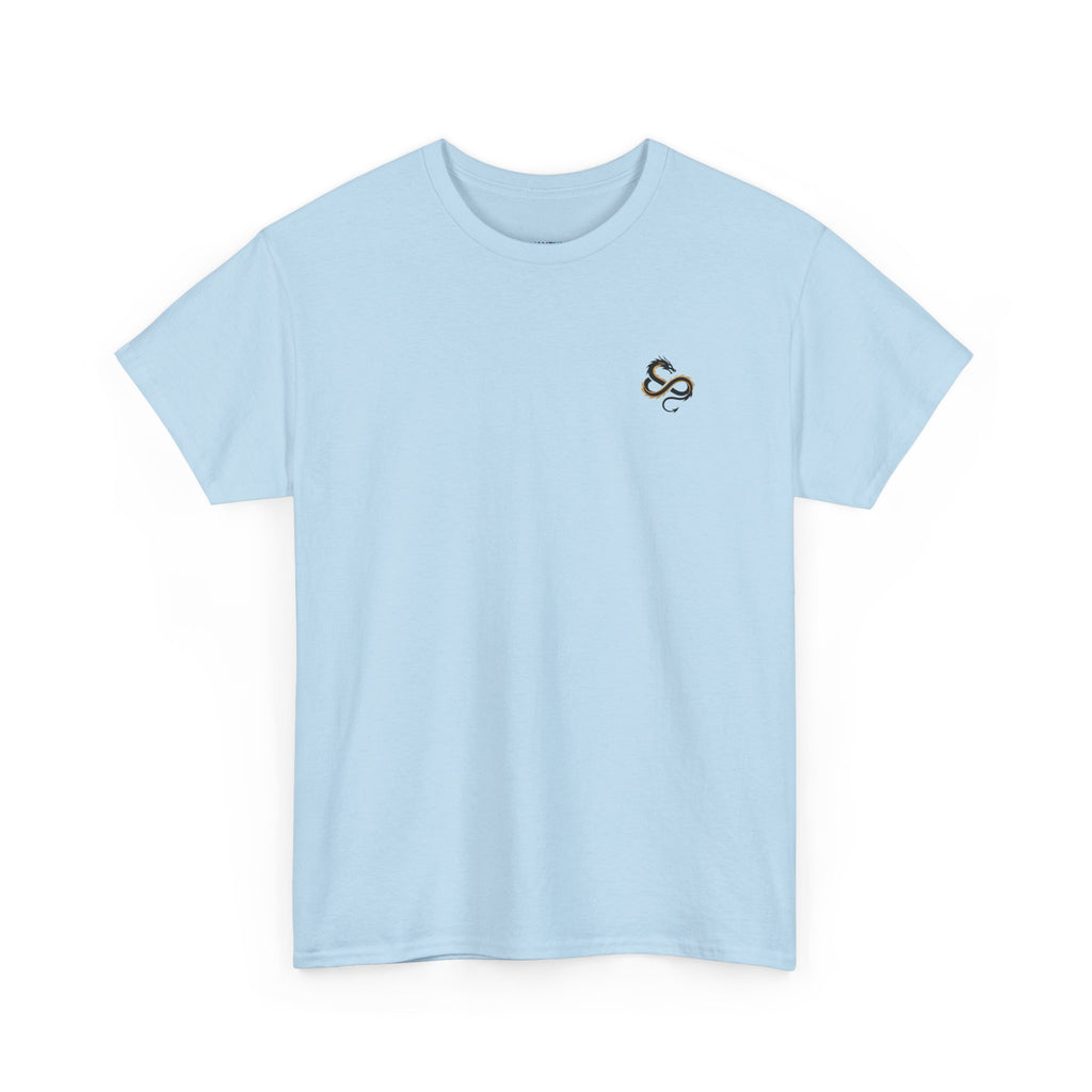 Green Serpent Graphic Men's T-Shirt — DTG Printed Back Art Cotton Tee