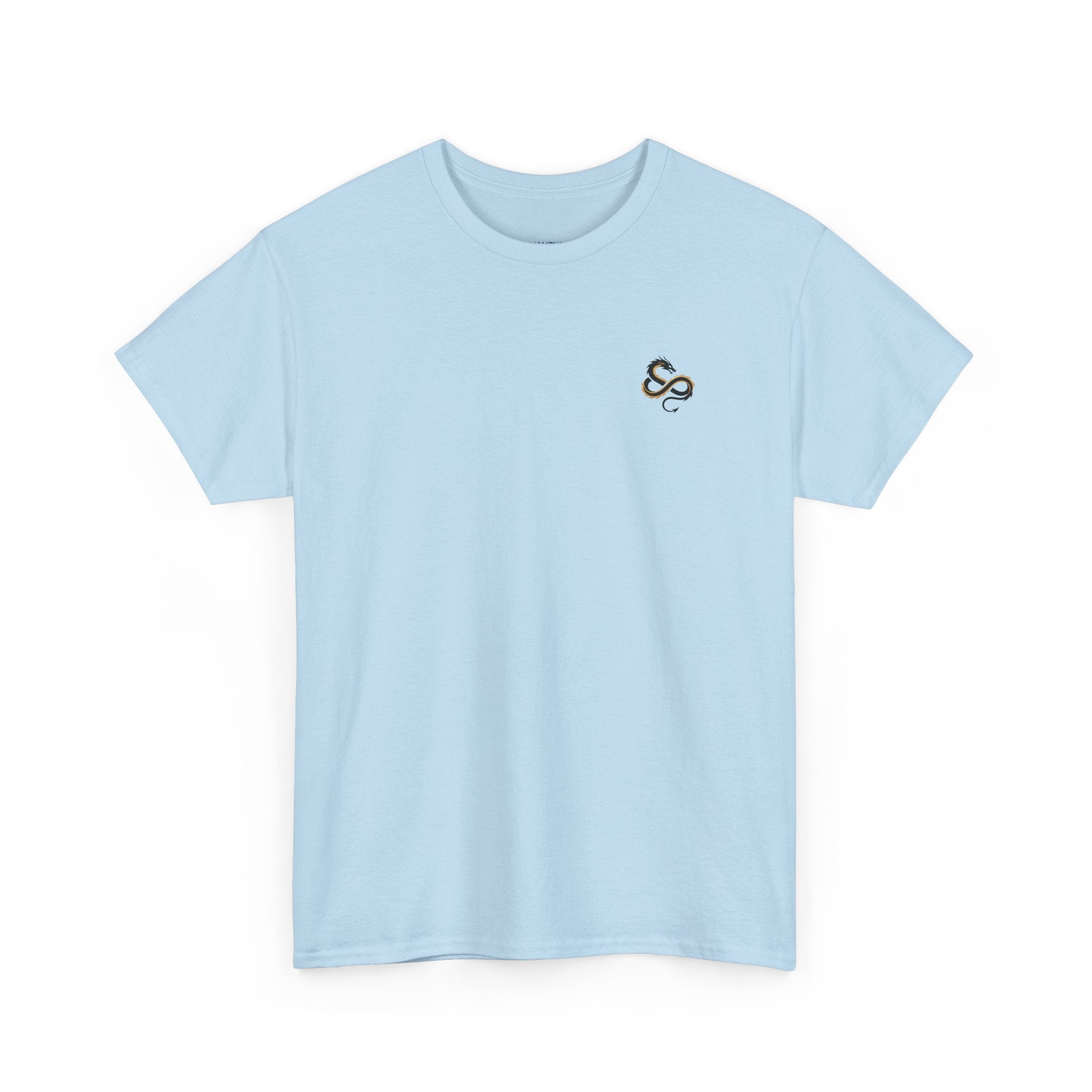 Green Serpent Graphic Men's T-Shirt — DTG Printed Back Art Cotton Tee