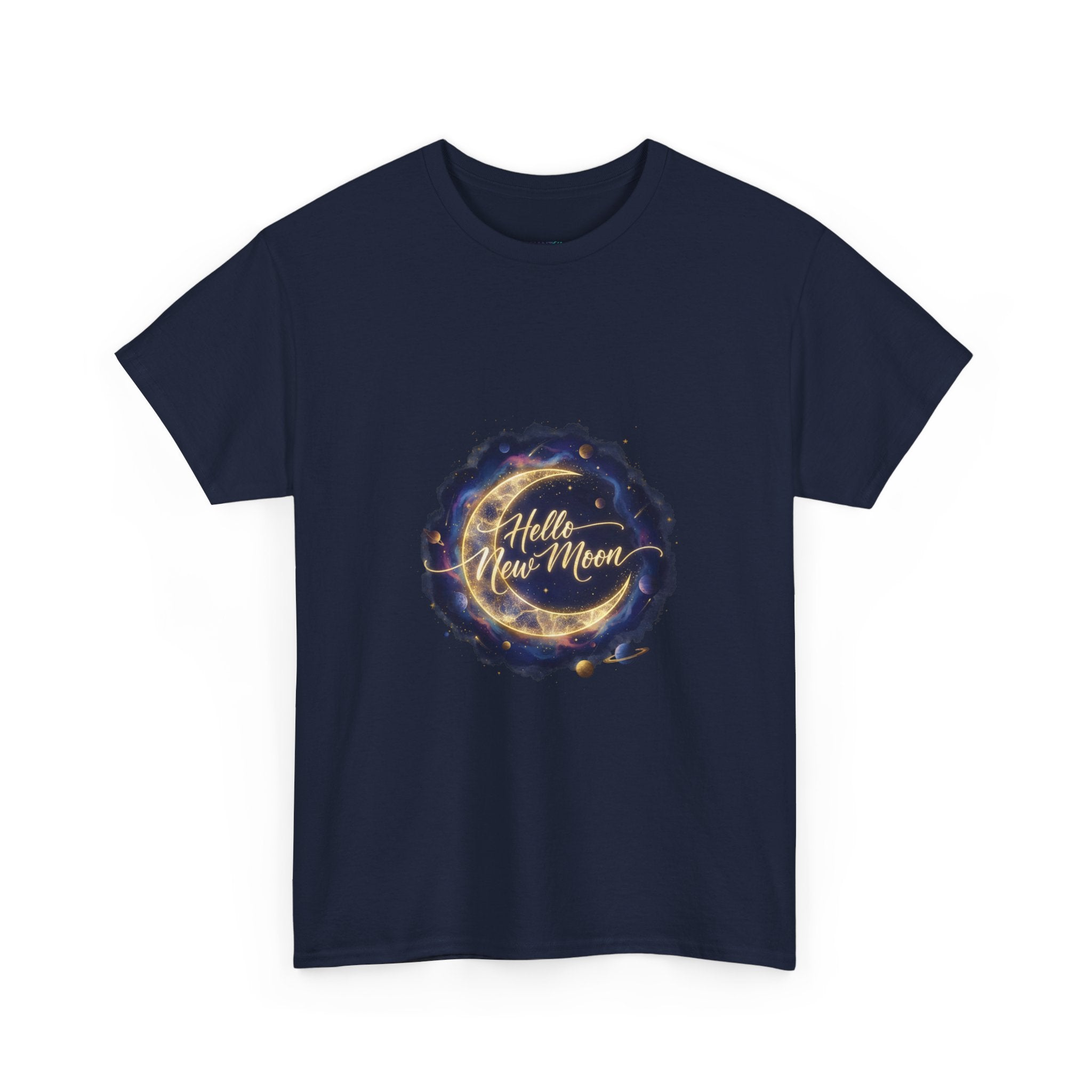Hello New Moon Celestial Unisex DTG T-Shirt