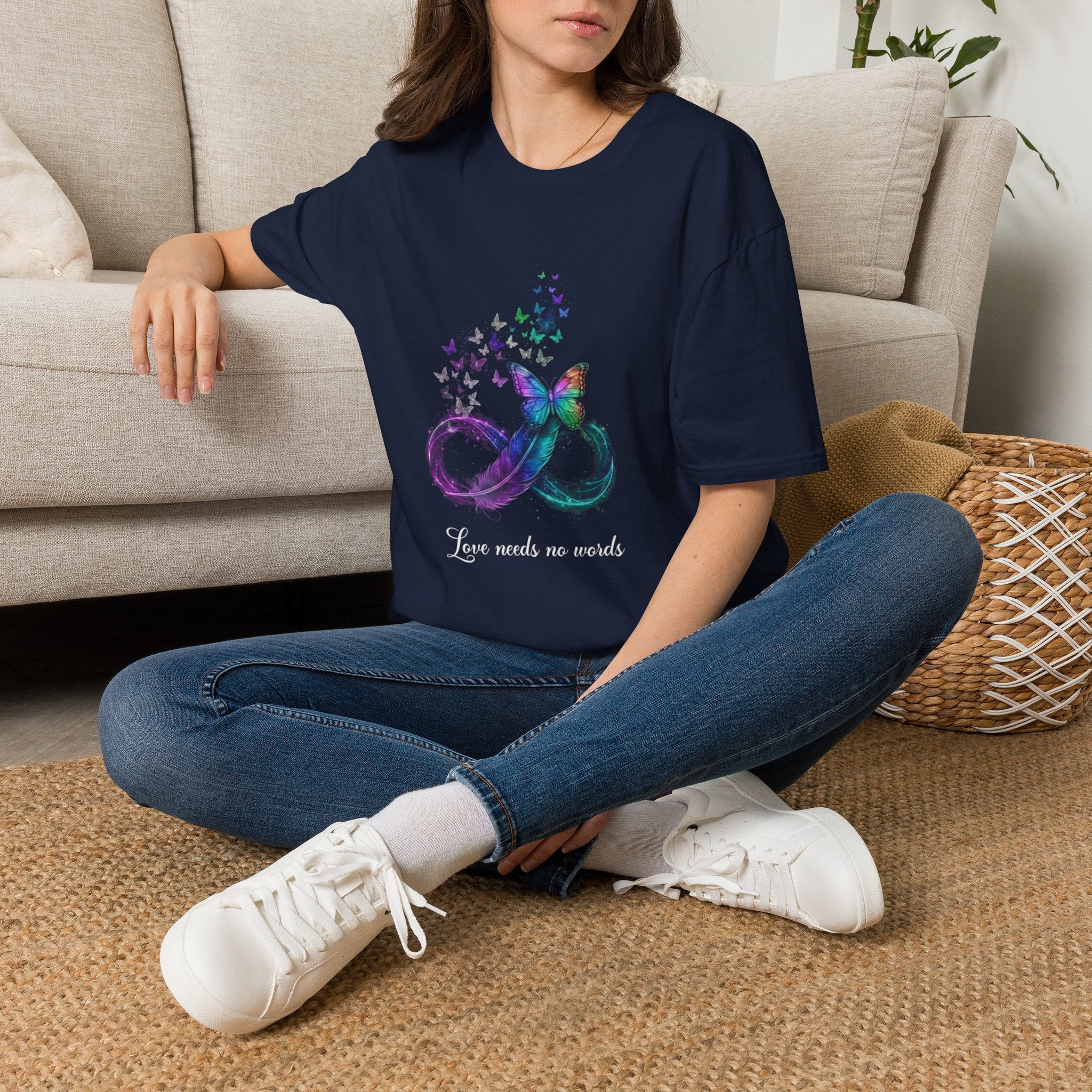 Butterfly Infinity T-Shirt — Love Needs No Words