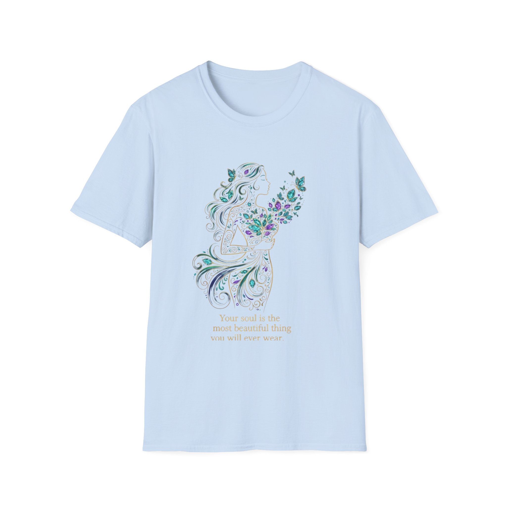 Floral Guitar Tee | DTG Printed Women's Graphic T-Shirt | Soul Quote Tee