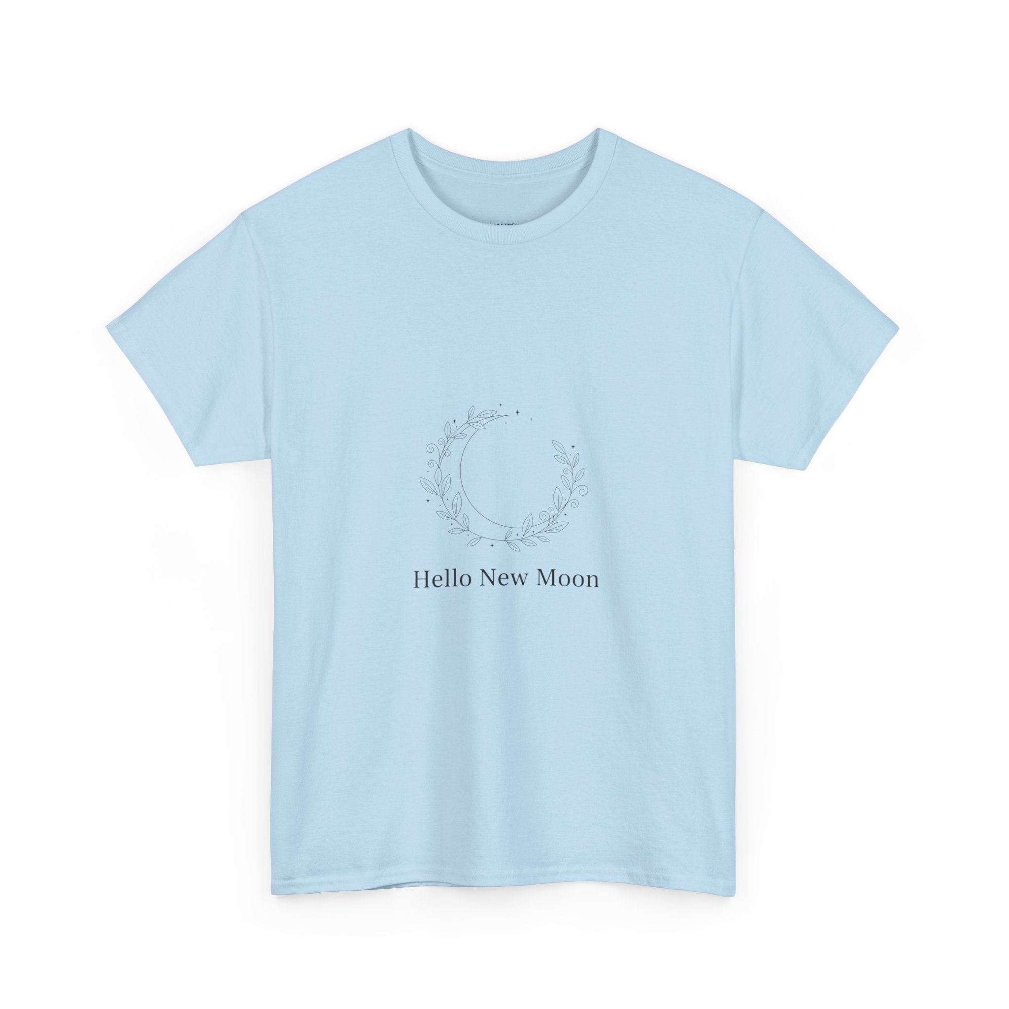 Hello New Moon Minimalist Unisex DTG T-Shirt