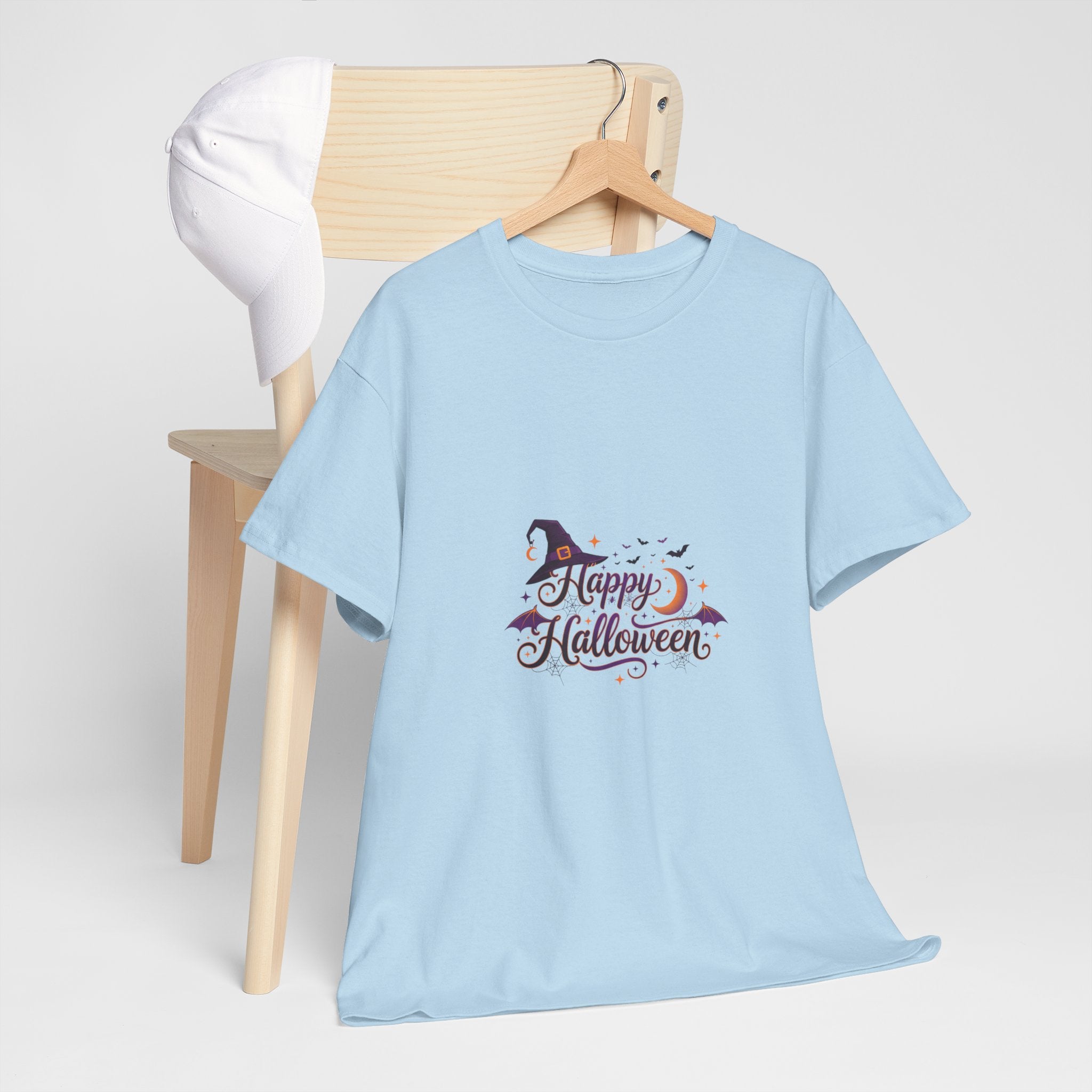 Halloween Witch Tee | Cute Moon & Hat Graphic Shirt | Unisex DTG