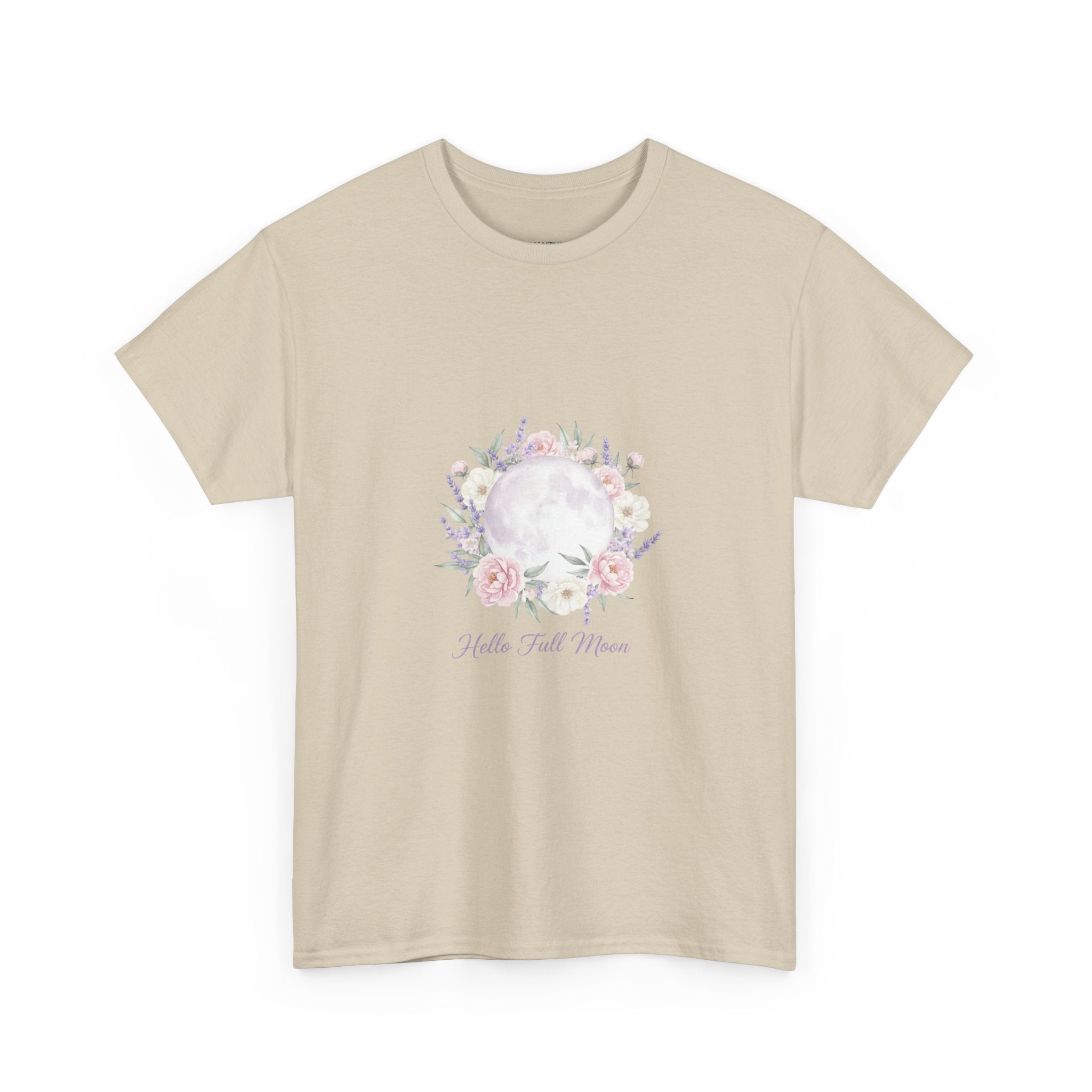 Hello Full Moon Pastel Floral Women's DTG T-Shirt