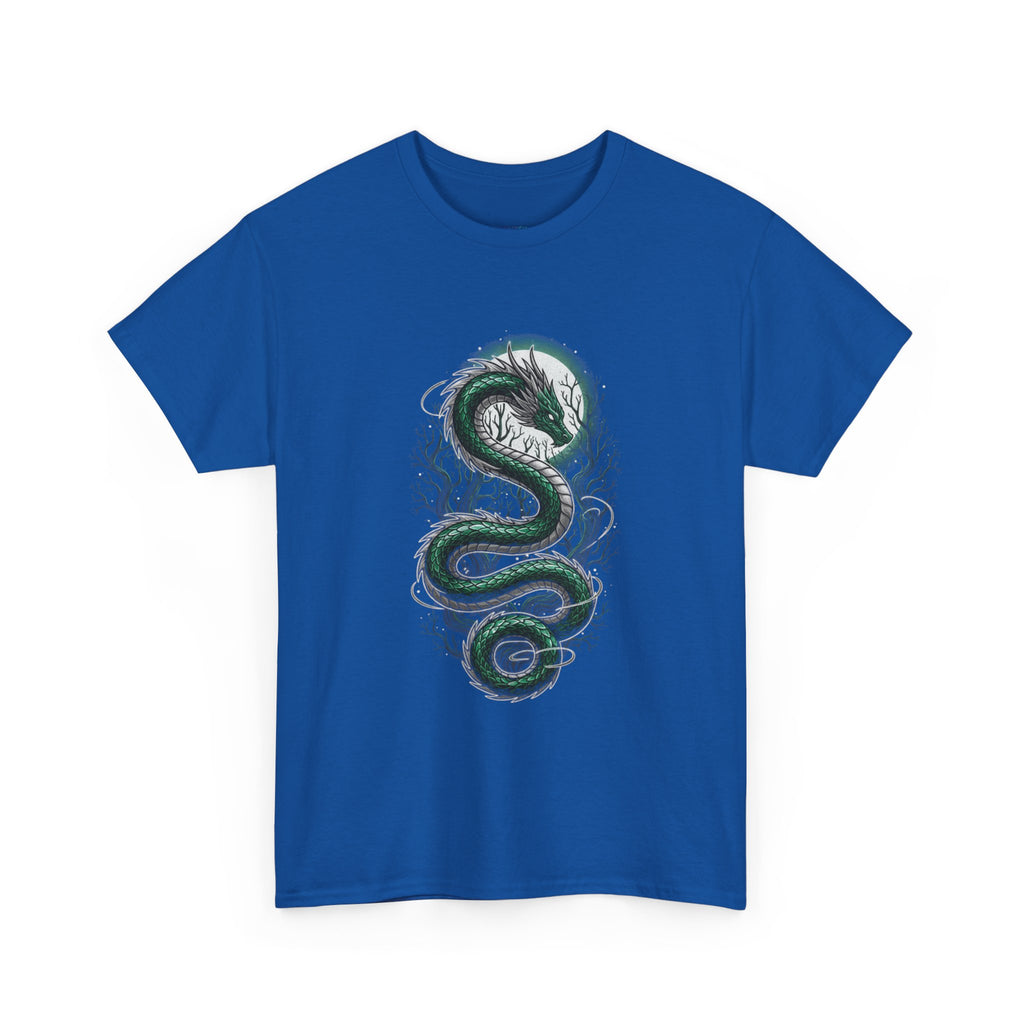 Green Serpent Branches Men's T-Shirt — DTG Printed Cotton Tee