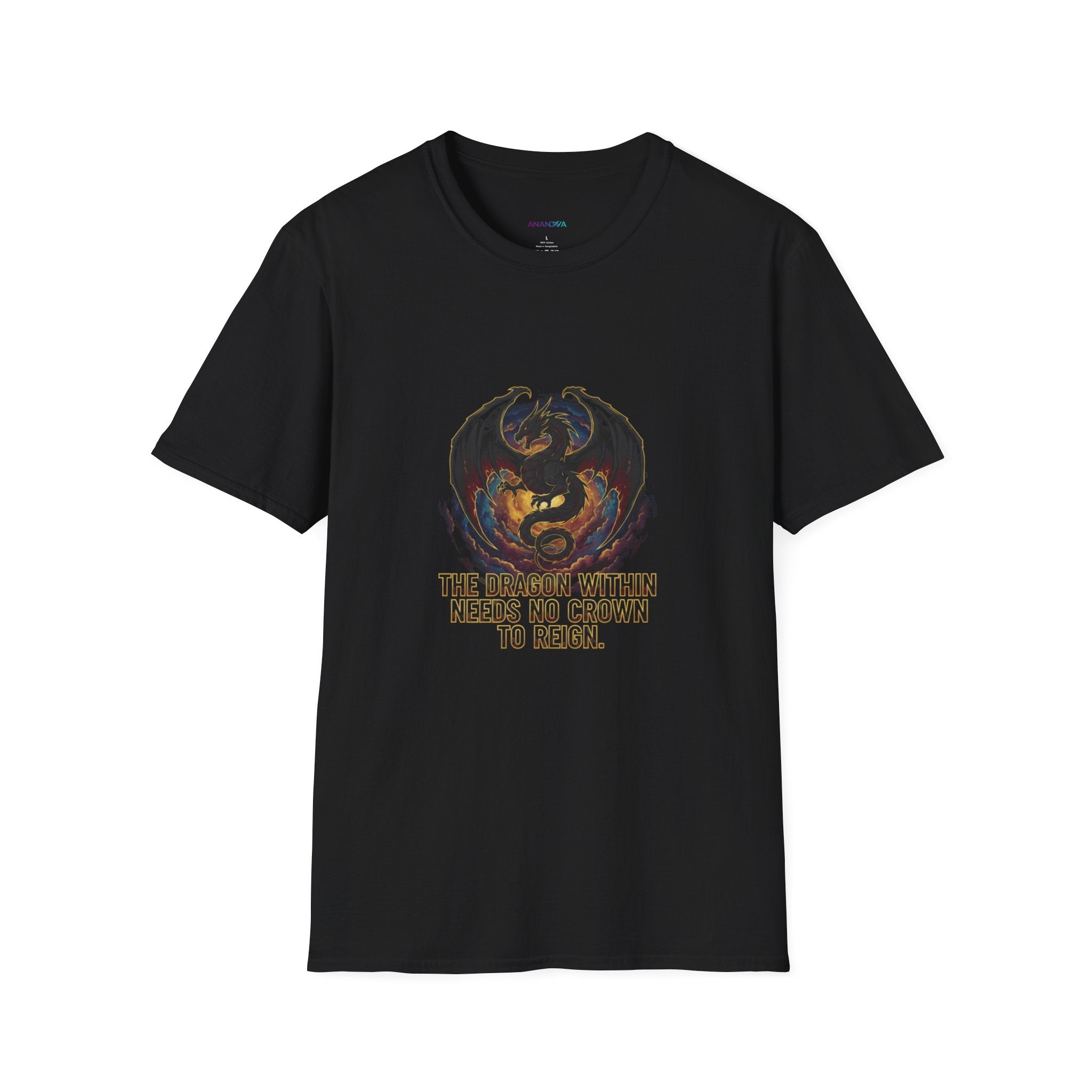 Men's Dragon Embrace Graphic T-Shirt | "You Are Stronger Than You Know" | DTG Inspirational Tee