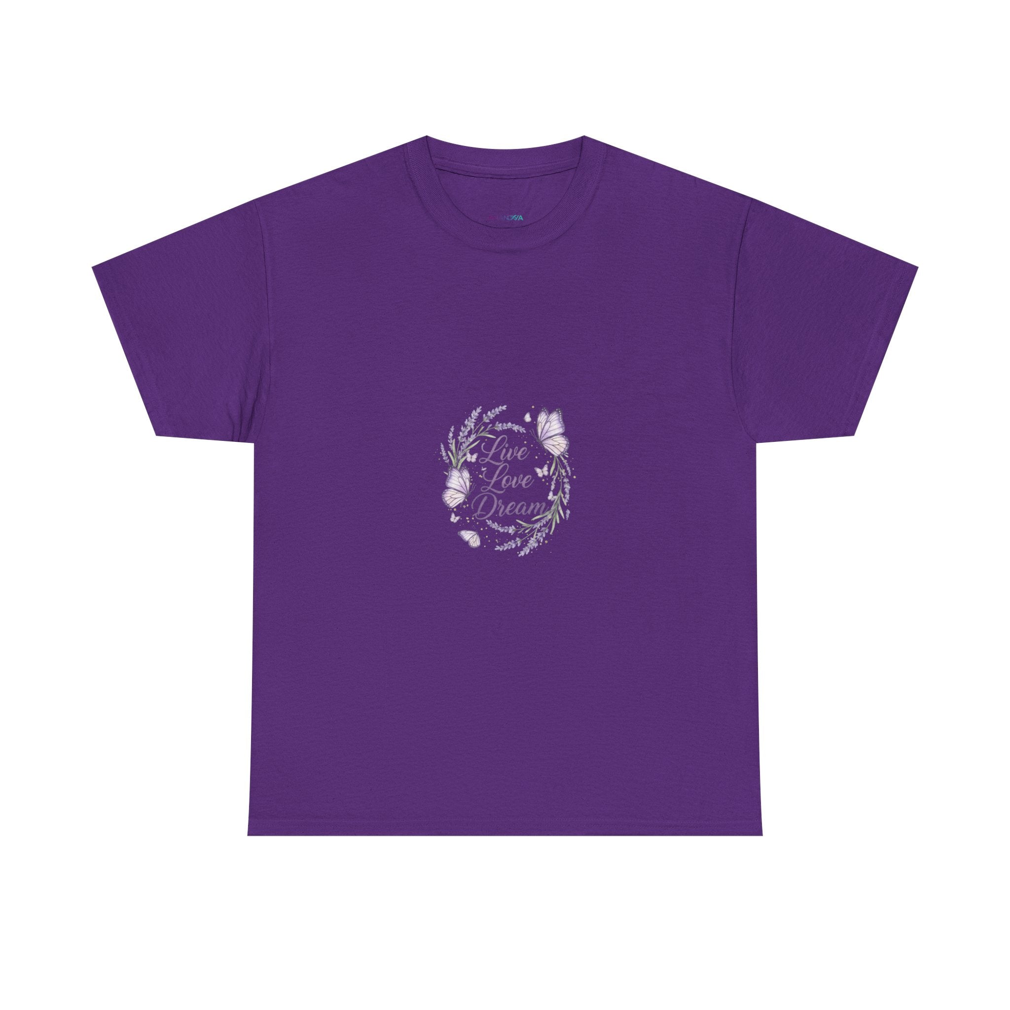 Live Your Dream Tee — Women's Floral Botanical Graphic T-Shirt