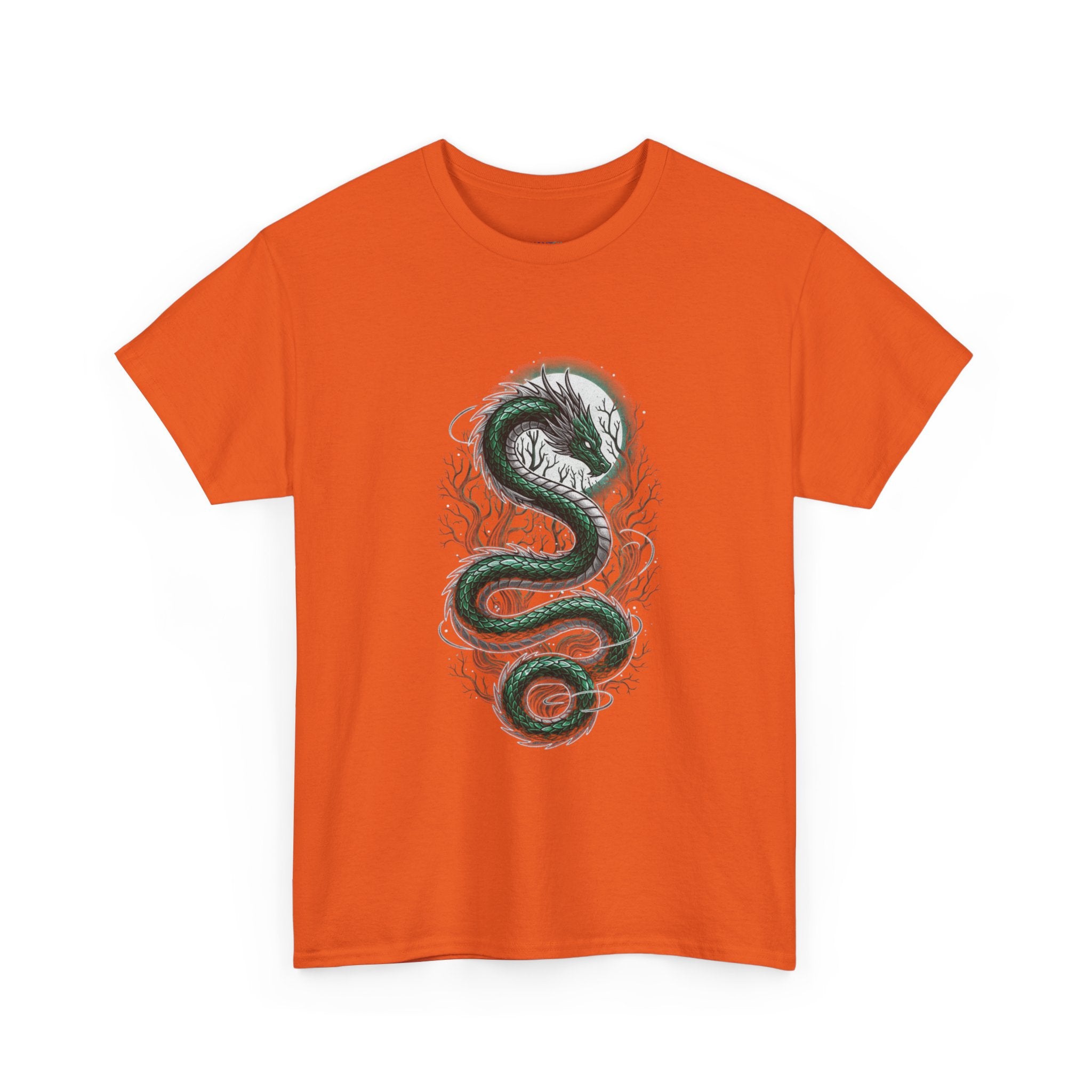 Green Serpent Branches Men's T-Shirt — DTG Printed Cotton Tee