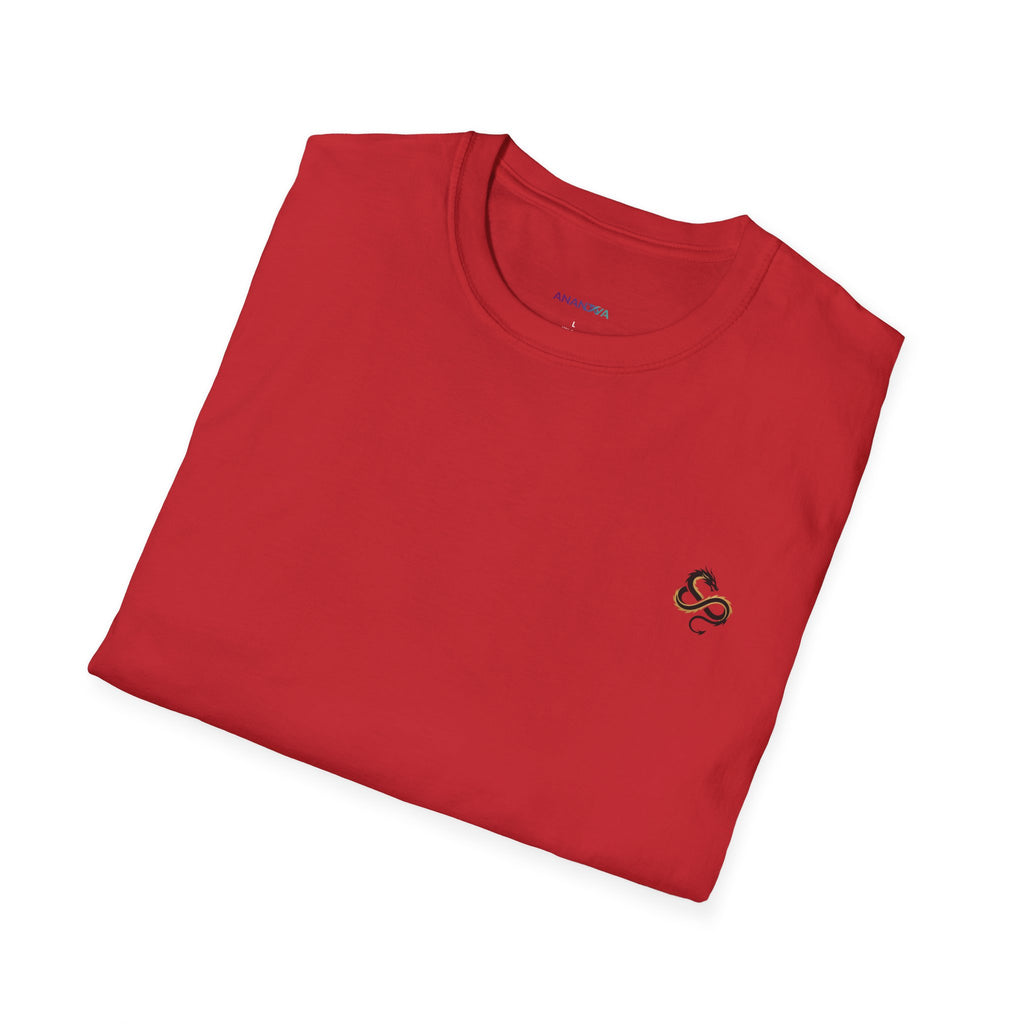 Men's Dragon Back Print Graphic T-Shirt | DTG-Printed Cotton Tee