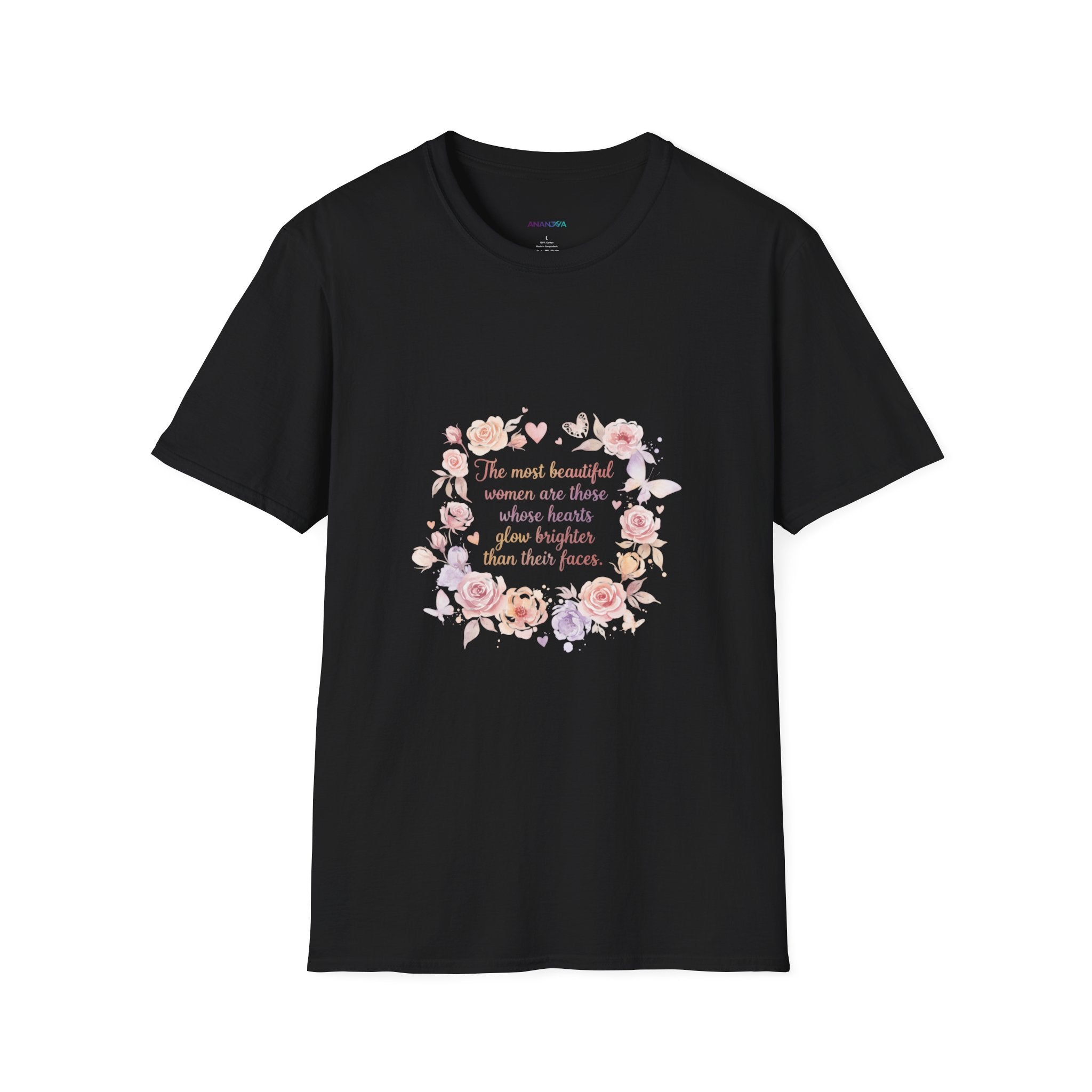 Inner Beauty Floral Women's T-Shirt | DTG-Printed Inspirational Flower Design Tee