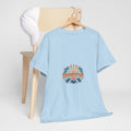 Summertime Retro Palm Tee — Men's Graphic Beach T-Shirt