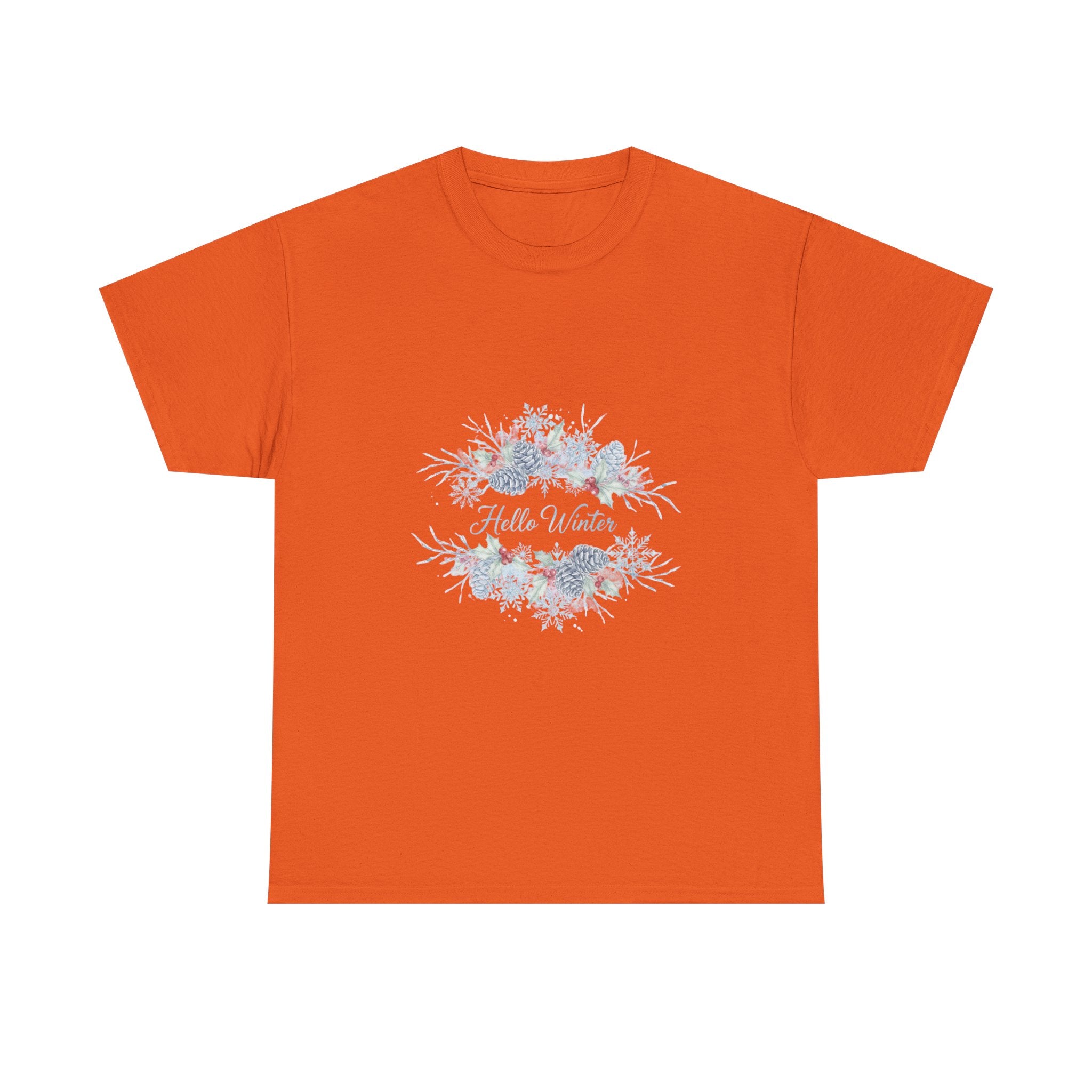 Floral Peace Tee — 'Hope & Light' Watercolour Wreath Cotton Shirt
