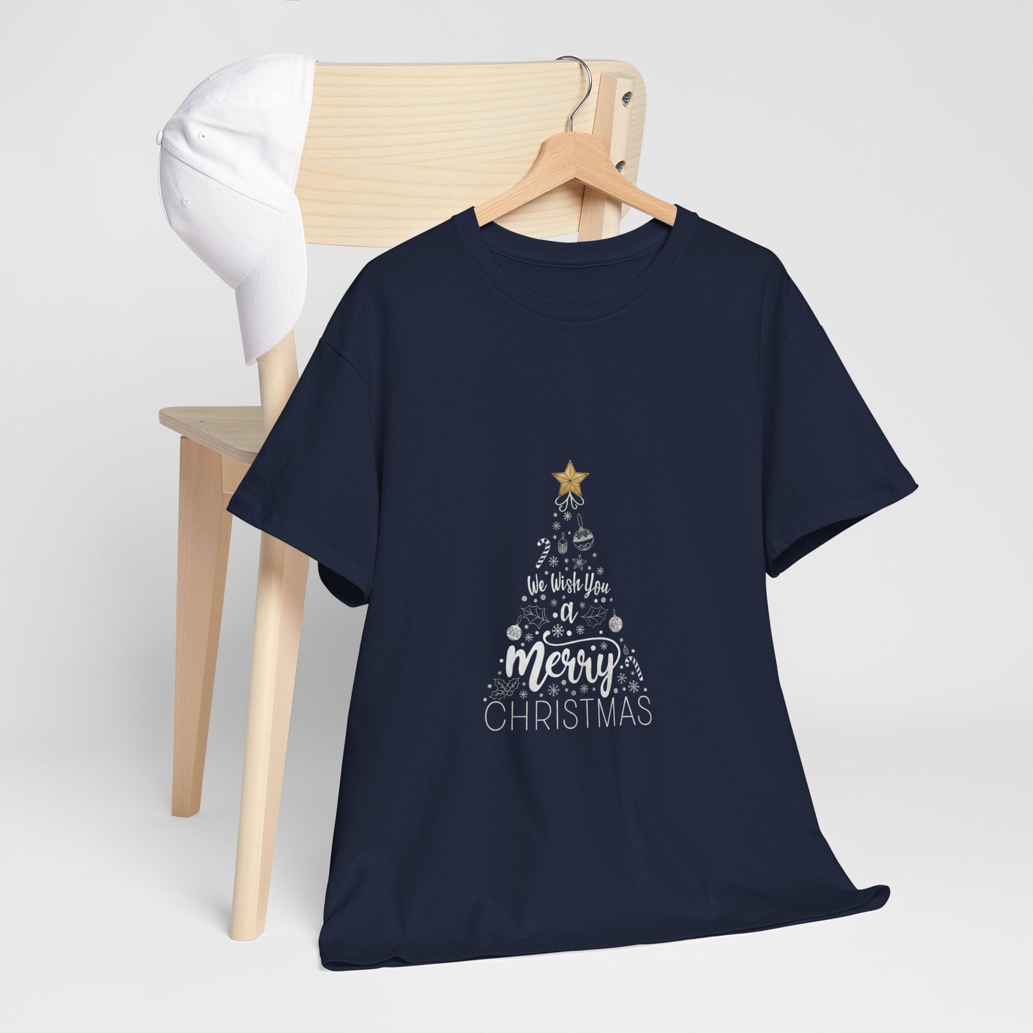 Christmas Tree Tee | "Merry Christmas" Holiday Graphic Shirt | Unisex DTG