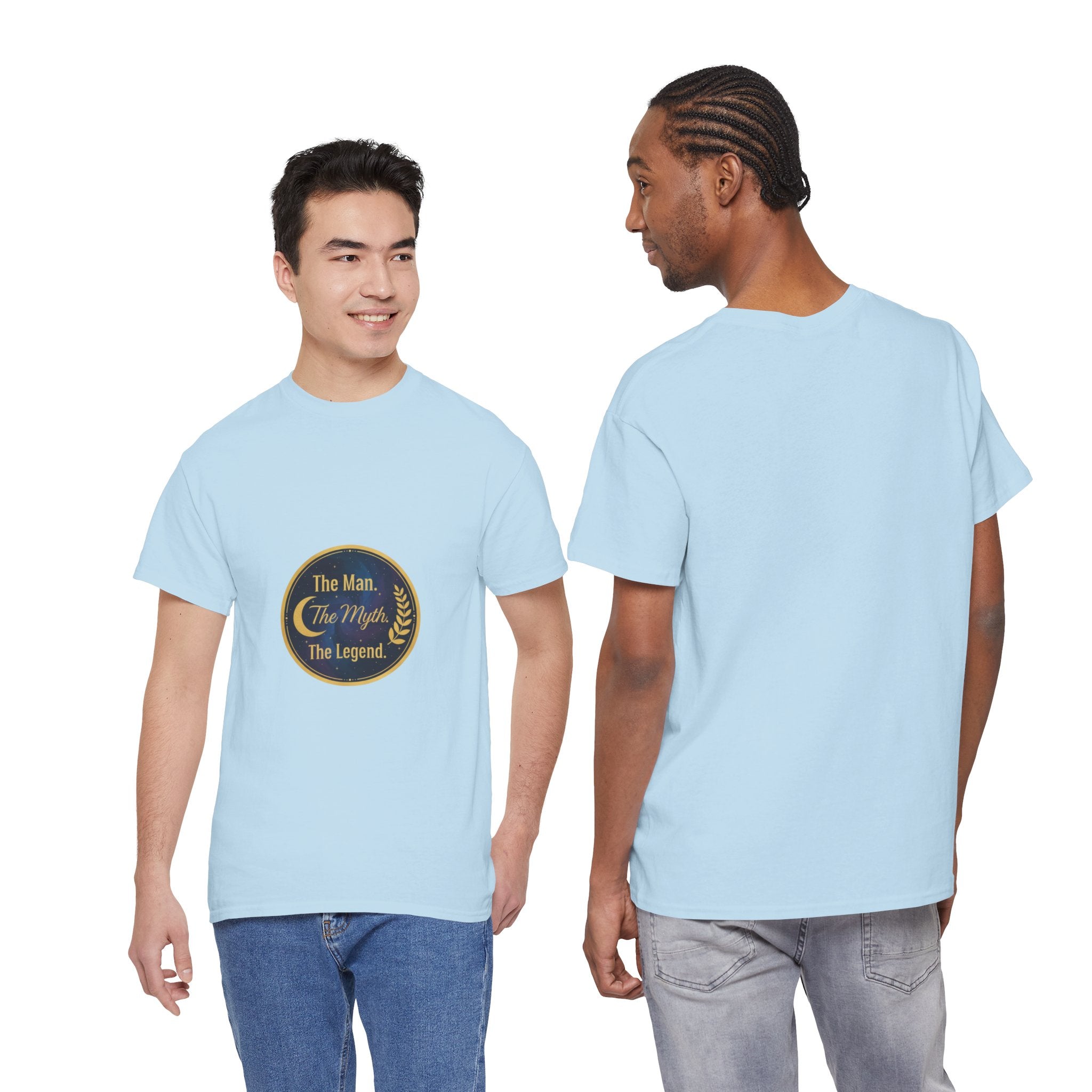 The Man. The Myth. The Legend. Men's T-Shirt — Vintage Badge Graphic Tee | DTG Print