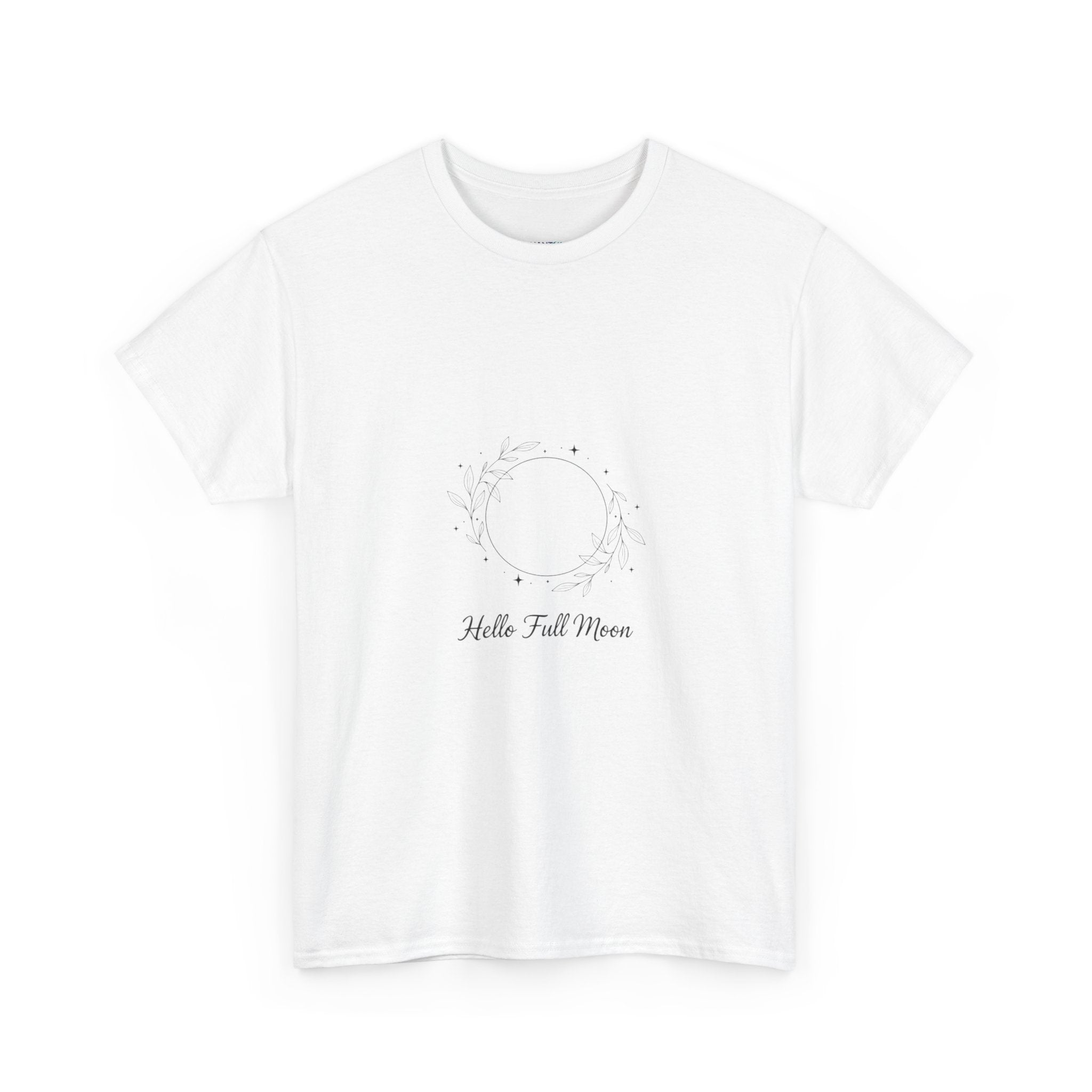 Hello Full Moon Celestial Unisex DTG T-Shirt