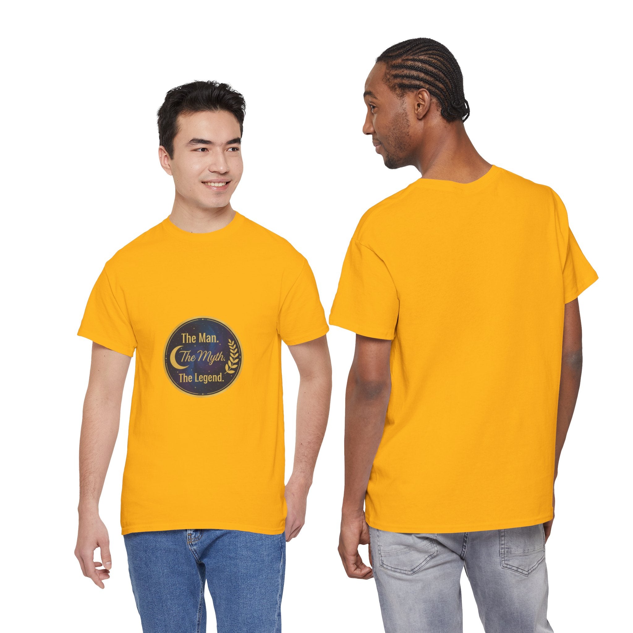 The Man. The Myth. The Legend. Men's T-Shirt — Vintage Badge Graphic Tee | DTG Print