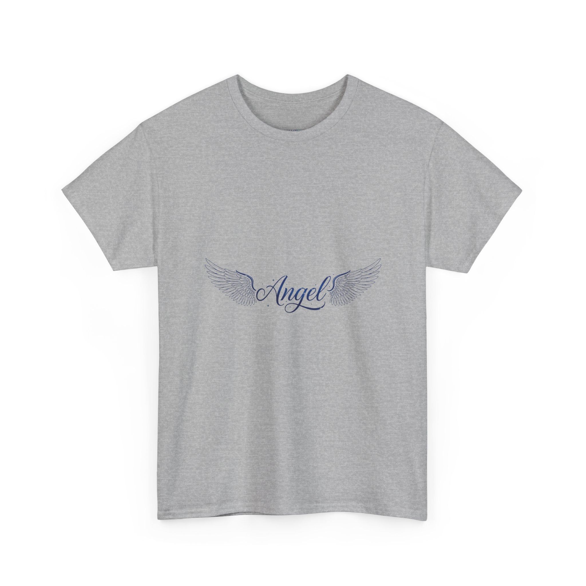 Angel Wings Tee | Vintage-Inspired Minimal Script Graphic | Women's DTG T-Shirt