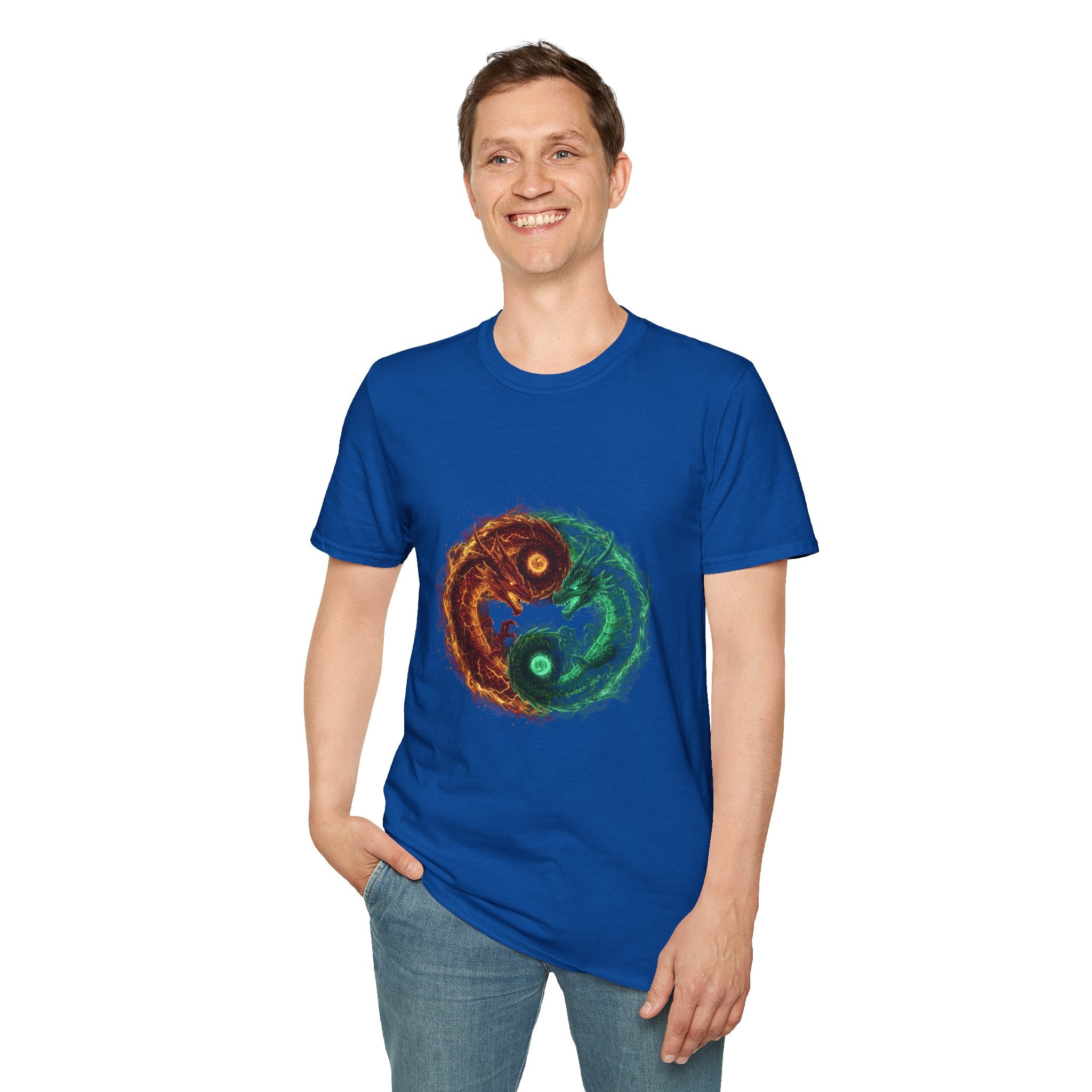 Yin Yang Tree T-Shirt — Nature Graphic Tee for Men