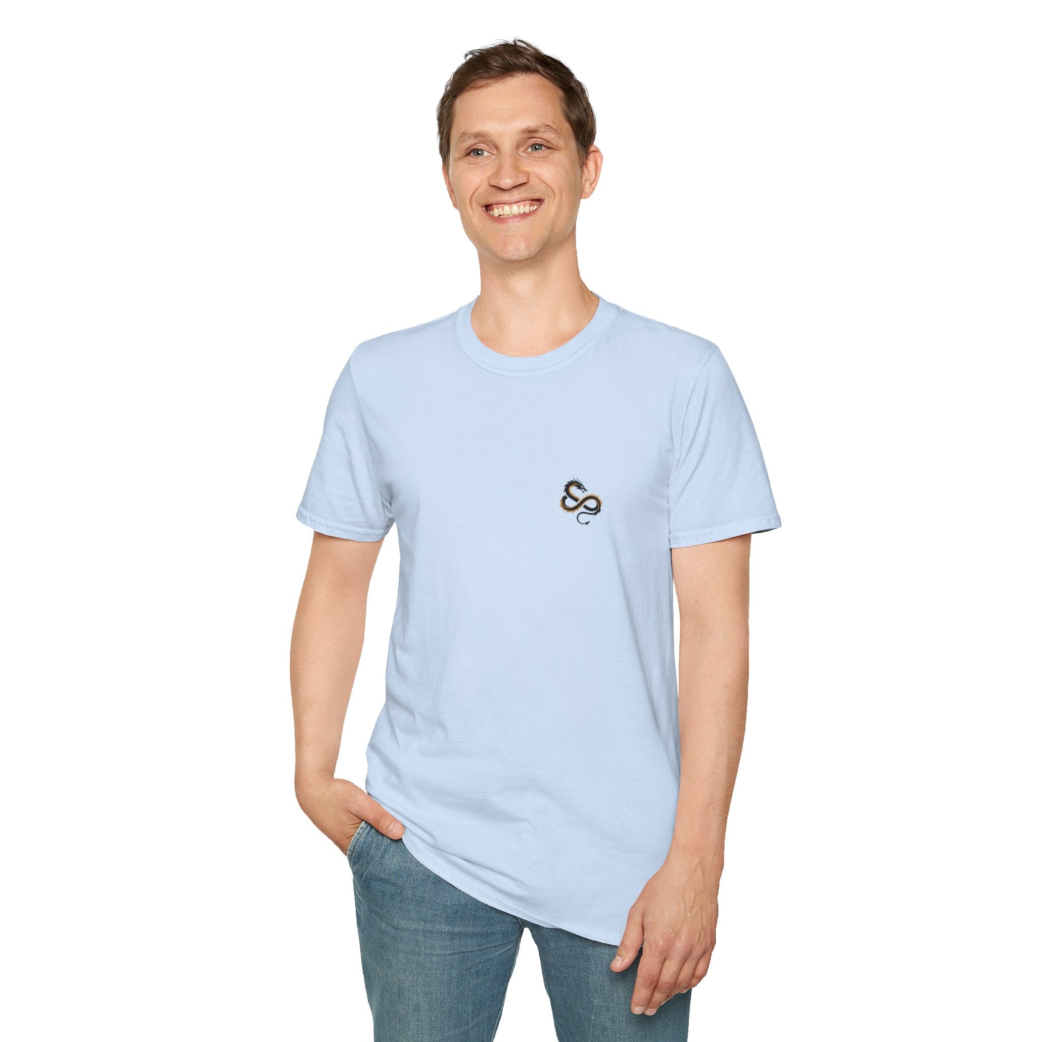 Infinity Dragon Men's Graphic T-Shirt | DTG-Printed 'Always Be Yourself or Always Be a Dragon' Tee