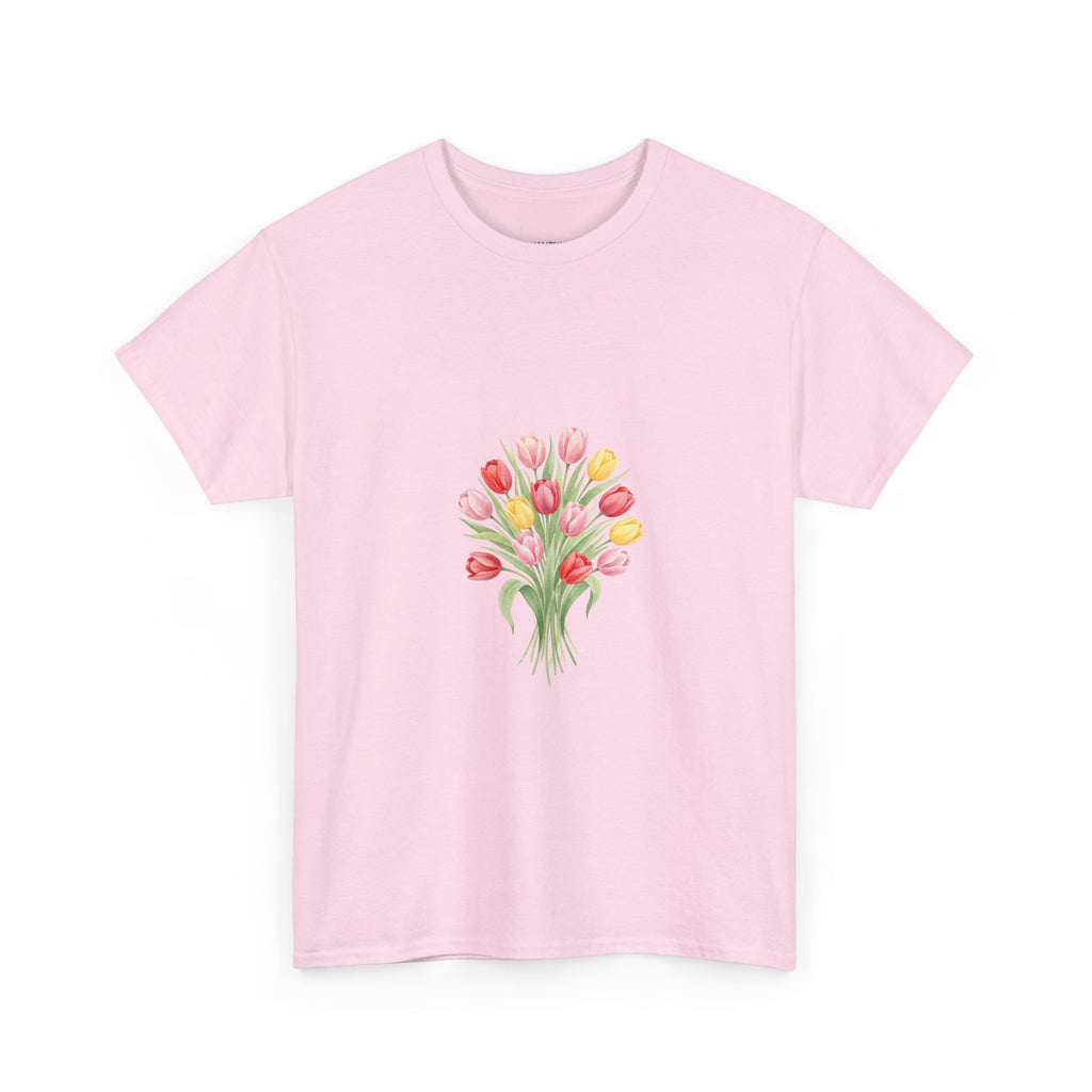 Tulip Bouquet Tee — Women's Watercolor Floral DTG Graphic T-Shirt