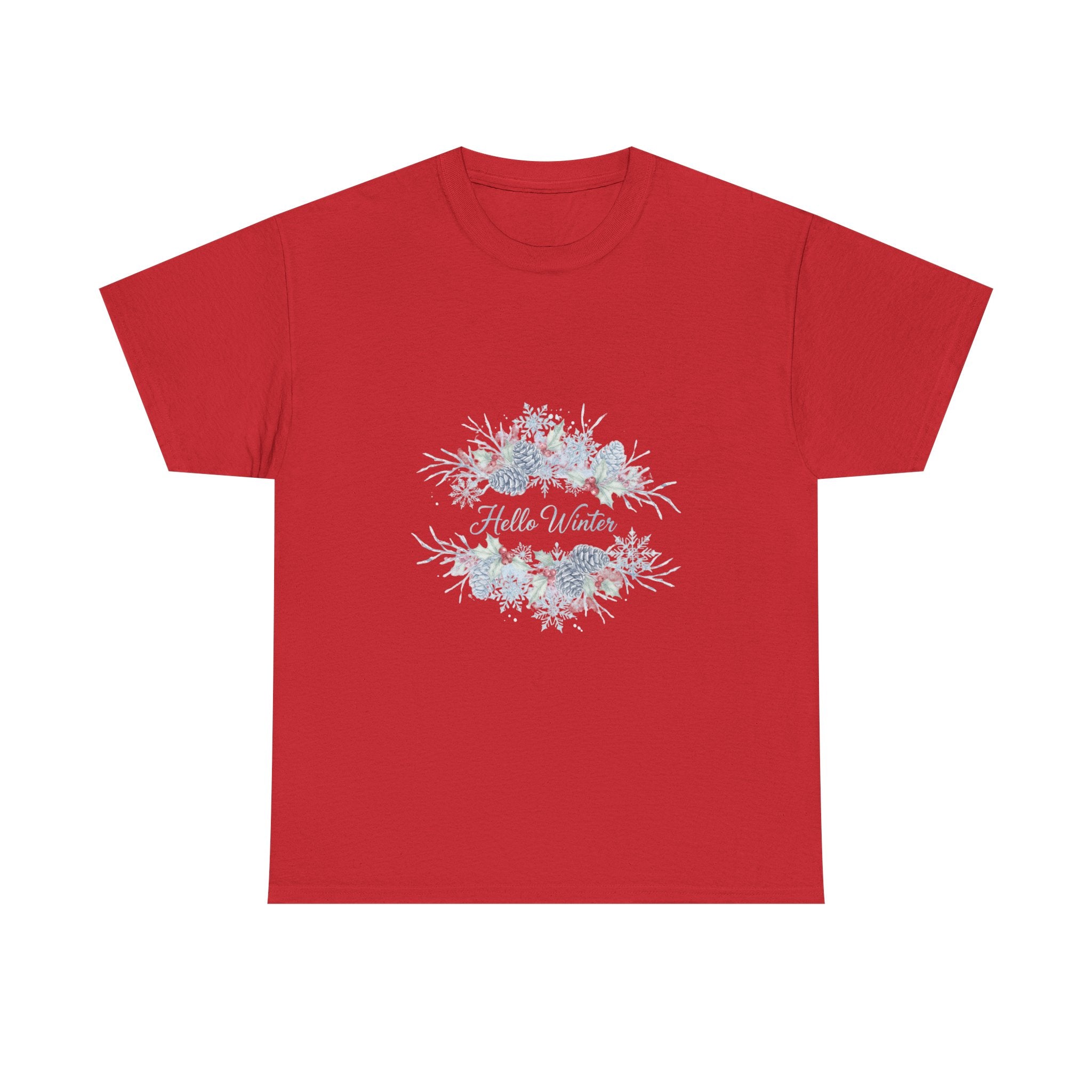 Floral Peace Tee — 'Hope & Light' Watercolour Wreath Cotton Shirt