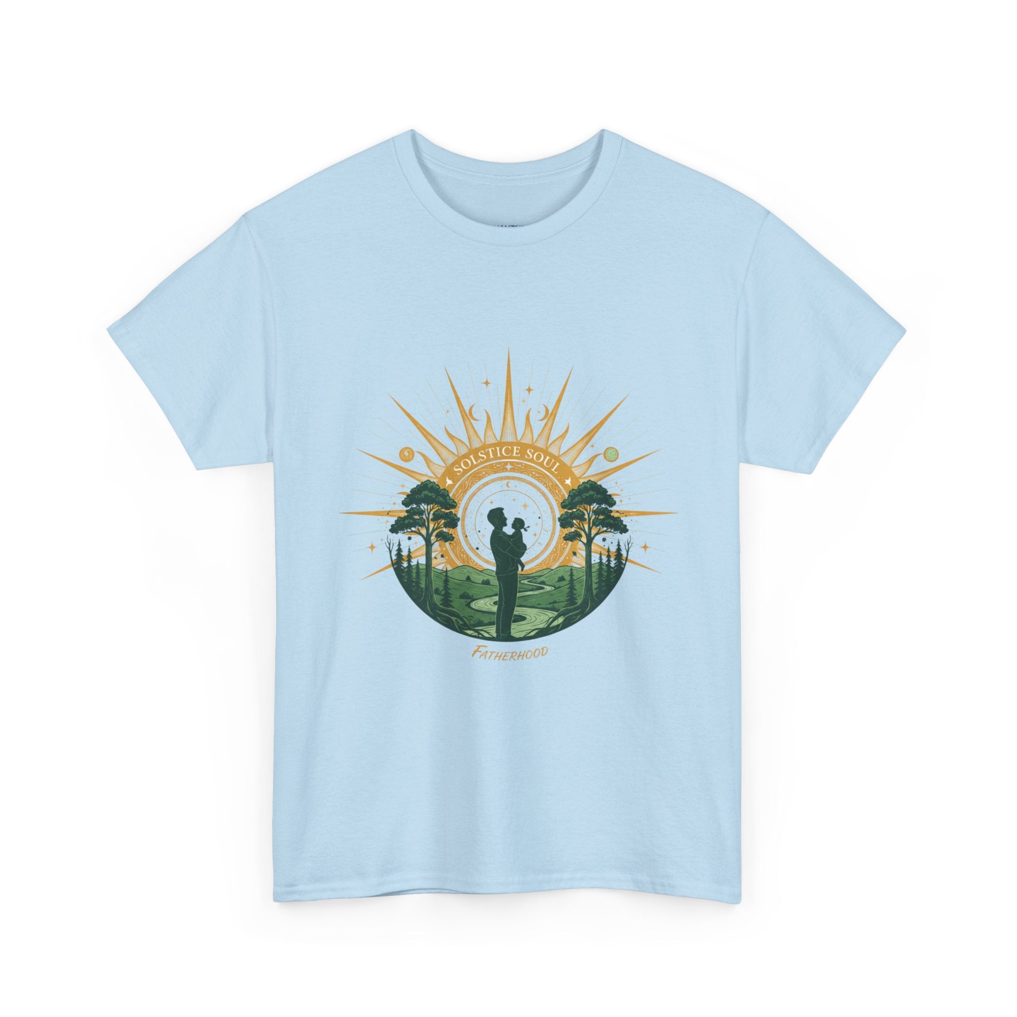 Sunrise Couple Men's T-Shirt — Romantic Silhouette Graphic Tee | DTG Print