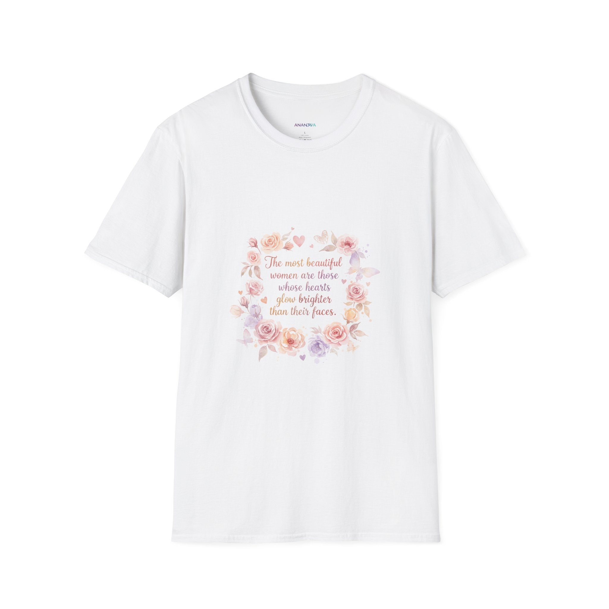 Inner Beauty Floral Women's T-Shirt | DTG-Printed Inspirational Flower Design Tee