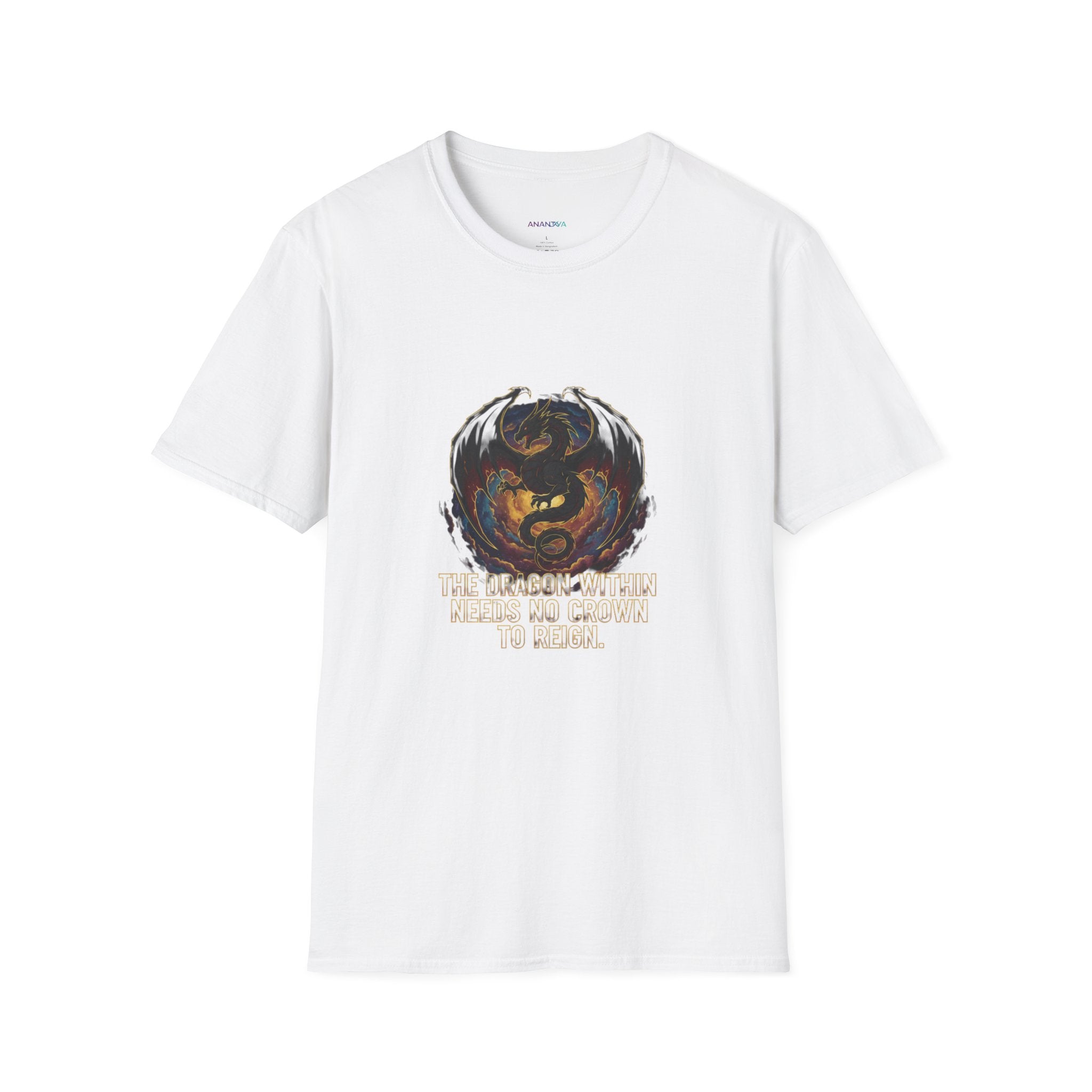 Men's Dragon Embrace Graphic T-Shirt | "You Are Stronger Than You Know" | DTG Inspirational Tee