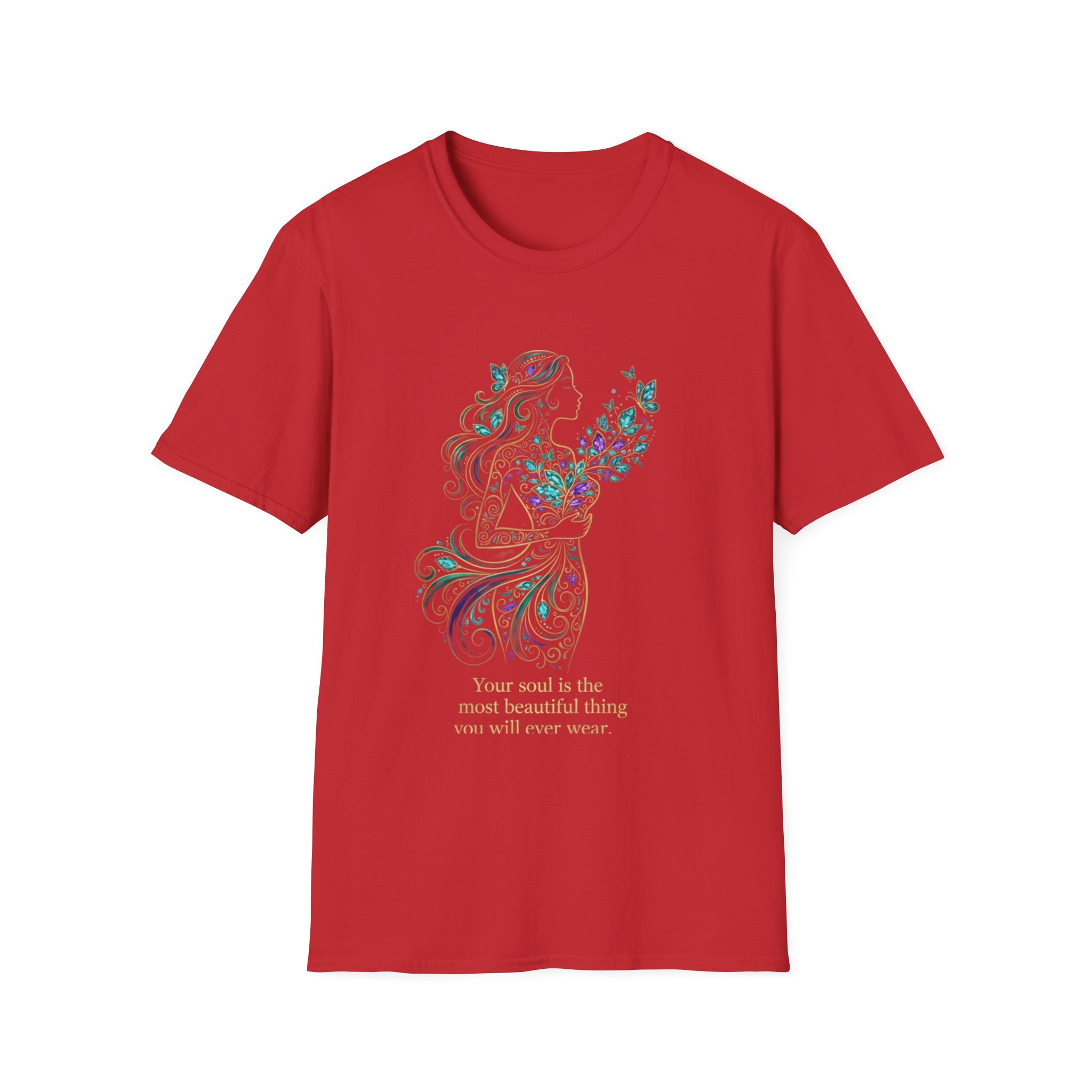 Floral Guitar Tee | DTG Printed Women's Graphic T-Shirt | Soul Quote Tee