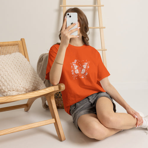 Butterfly Floral Tee — Women's Pastel Graphic T-Shirt