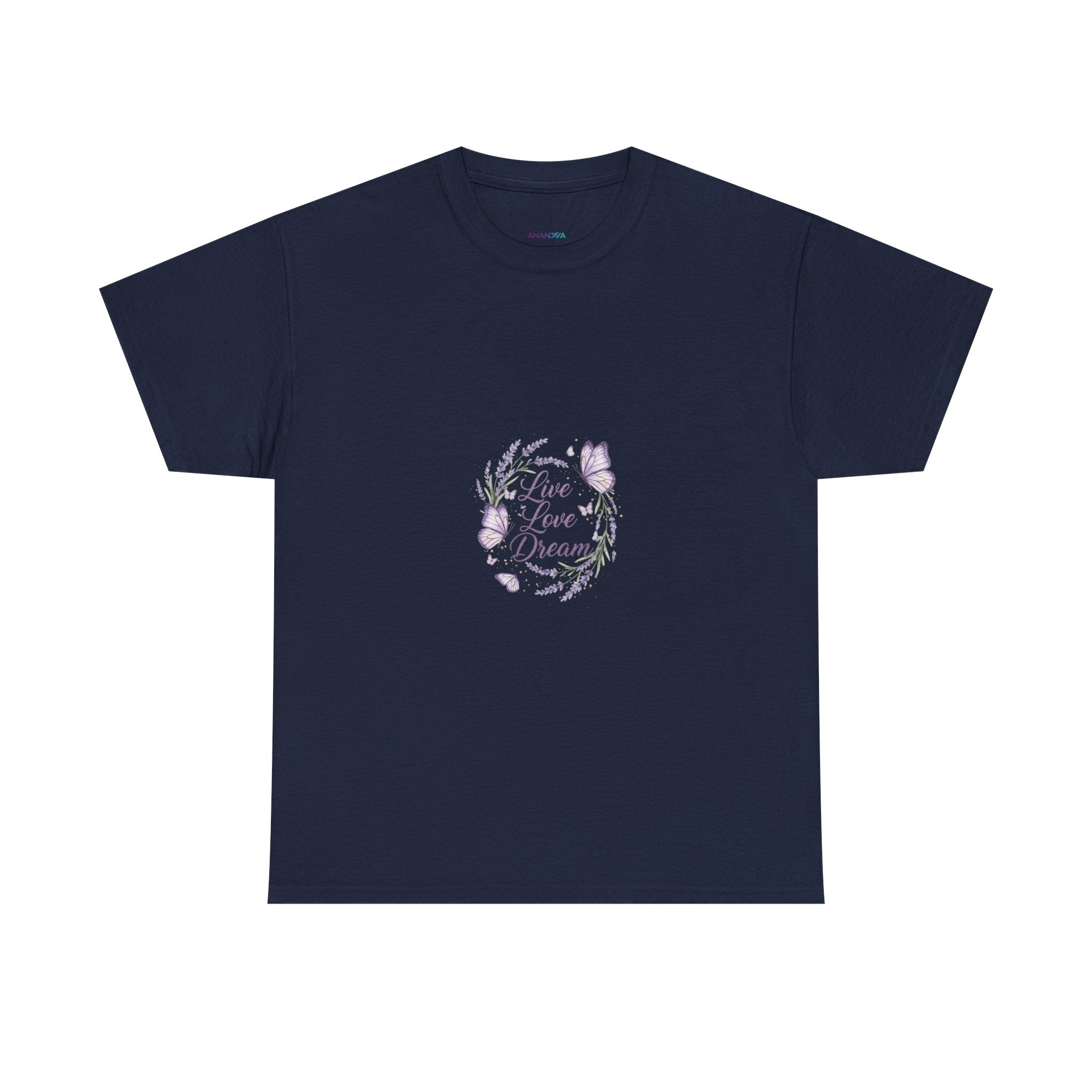 Live Your Dream Tee — Women's Floral Botanical Graphic T-Shirt
